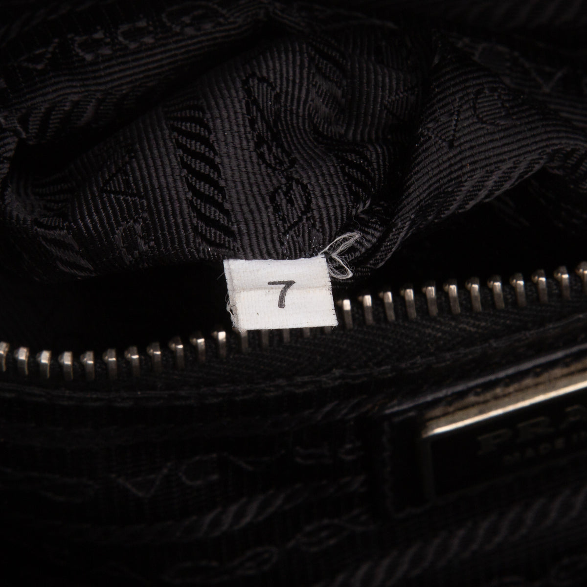 Prada Black Glace Calf Zippers Bauletto w/ Strap
