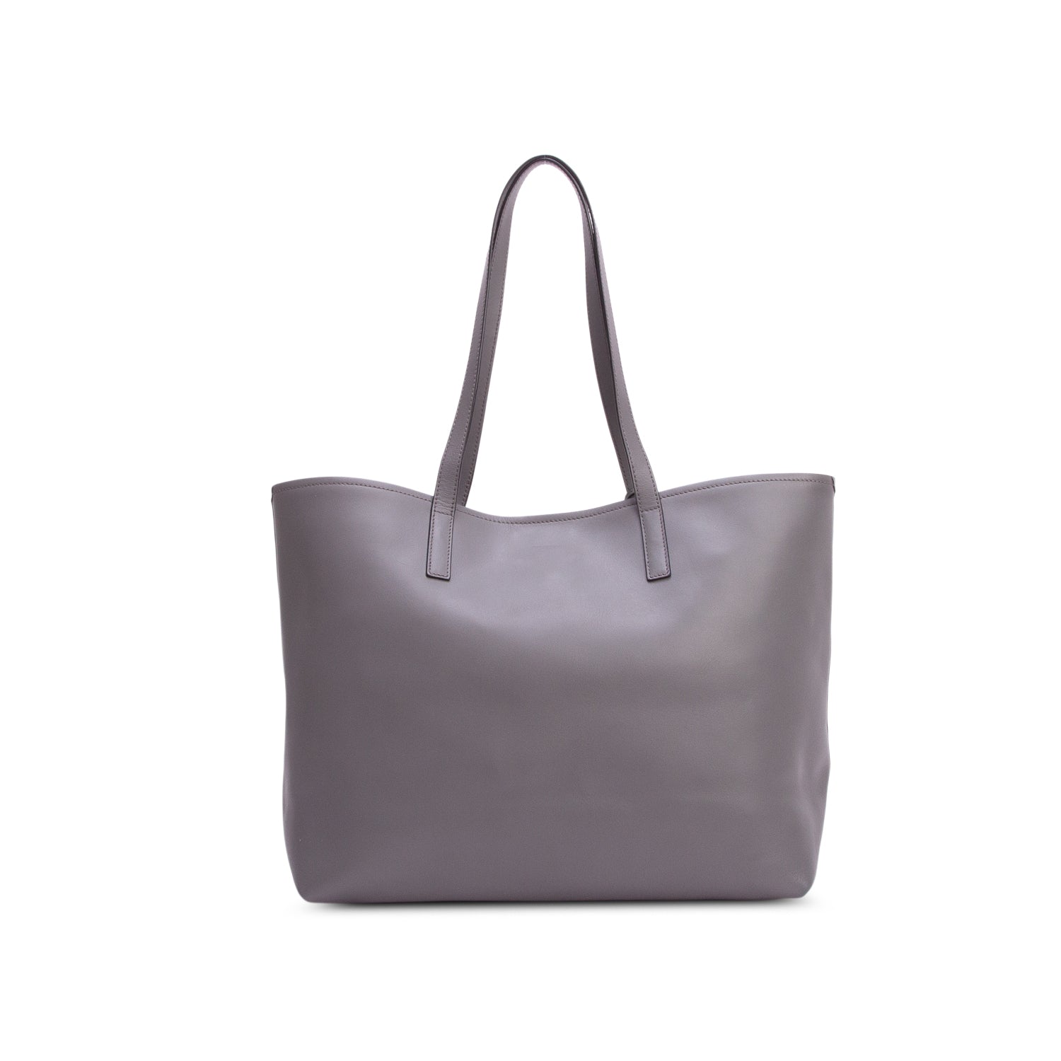 Prada Grey City Calf Tote w/ Strap