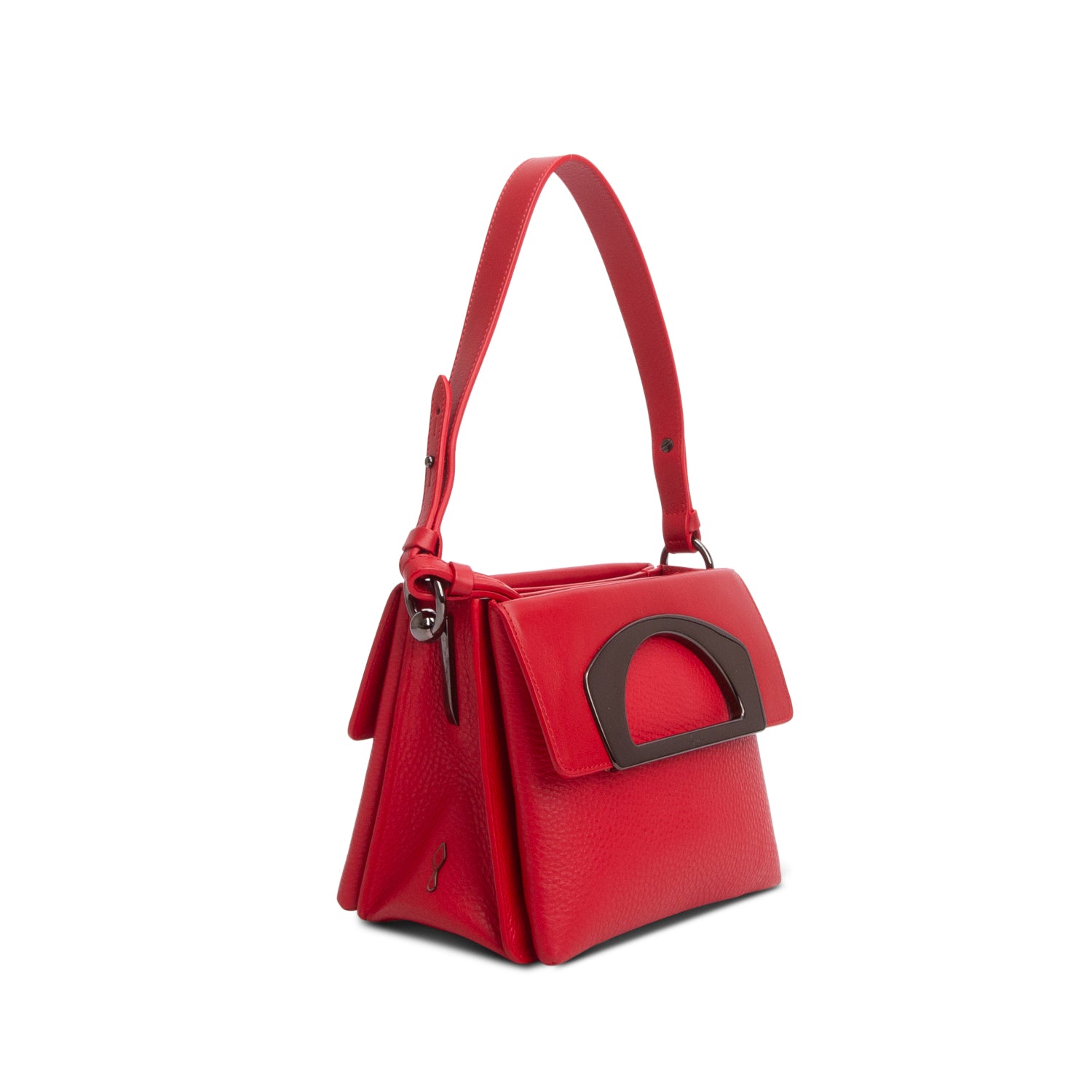 Christian Louboutin Red Calfskin Mini Passage w/ Strap