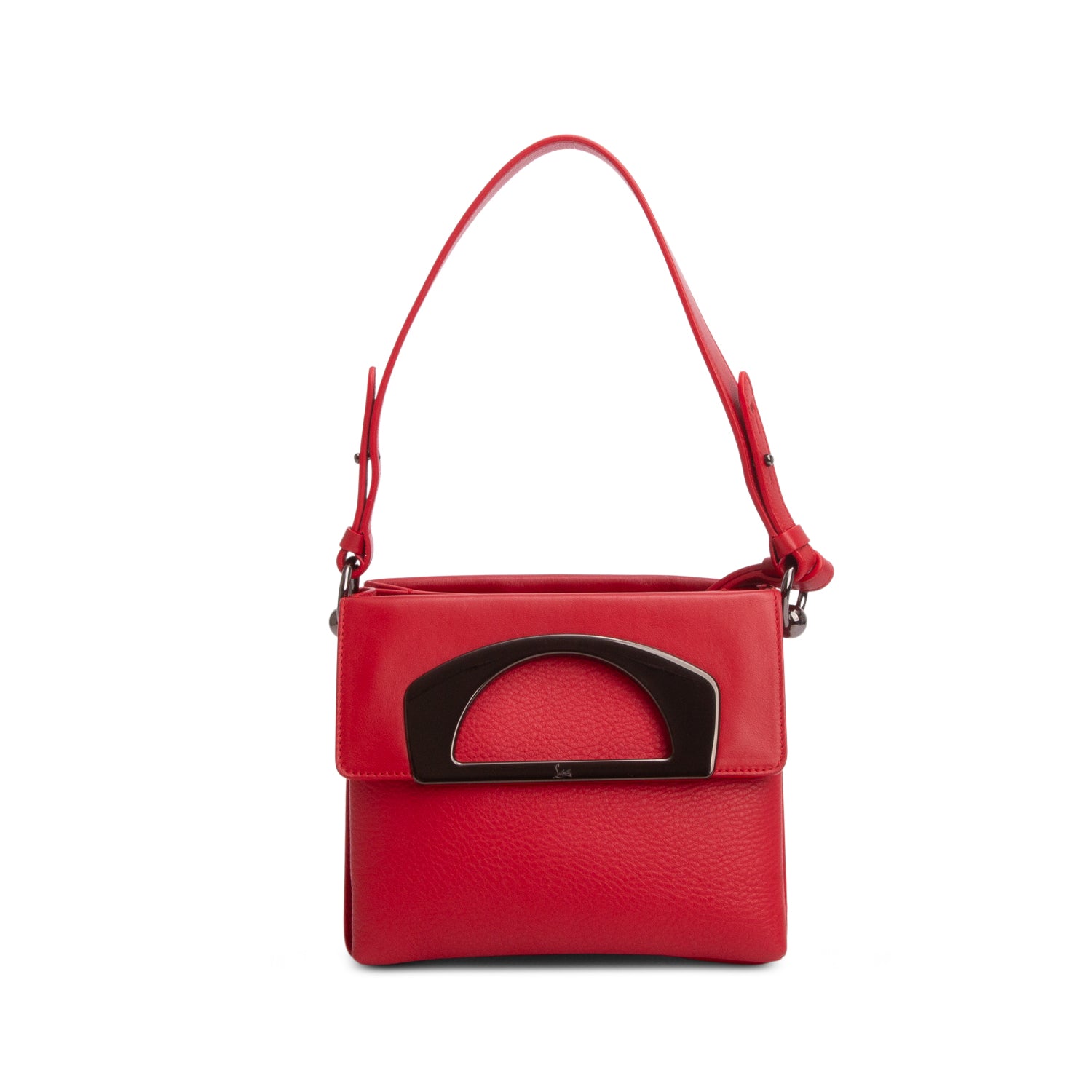 Christian Louboutin Red Calfskin Mini Passage w/ Strap