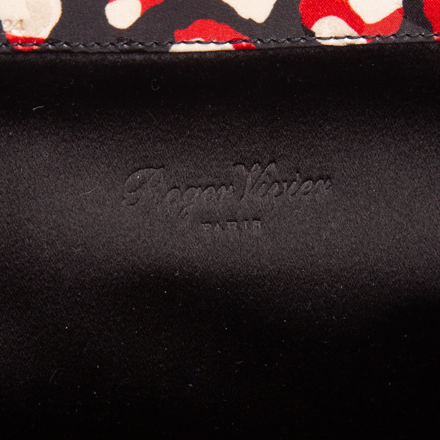Roger Vivier Multicolor Print Mini Pilgrim Clutch w/ Box