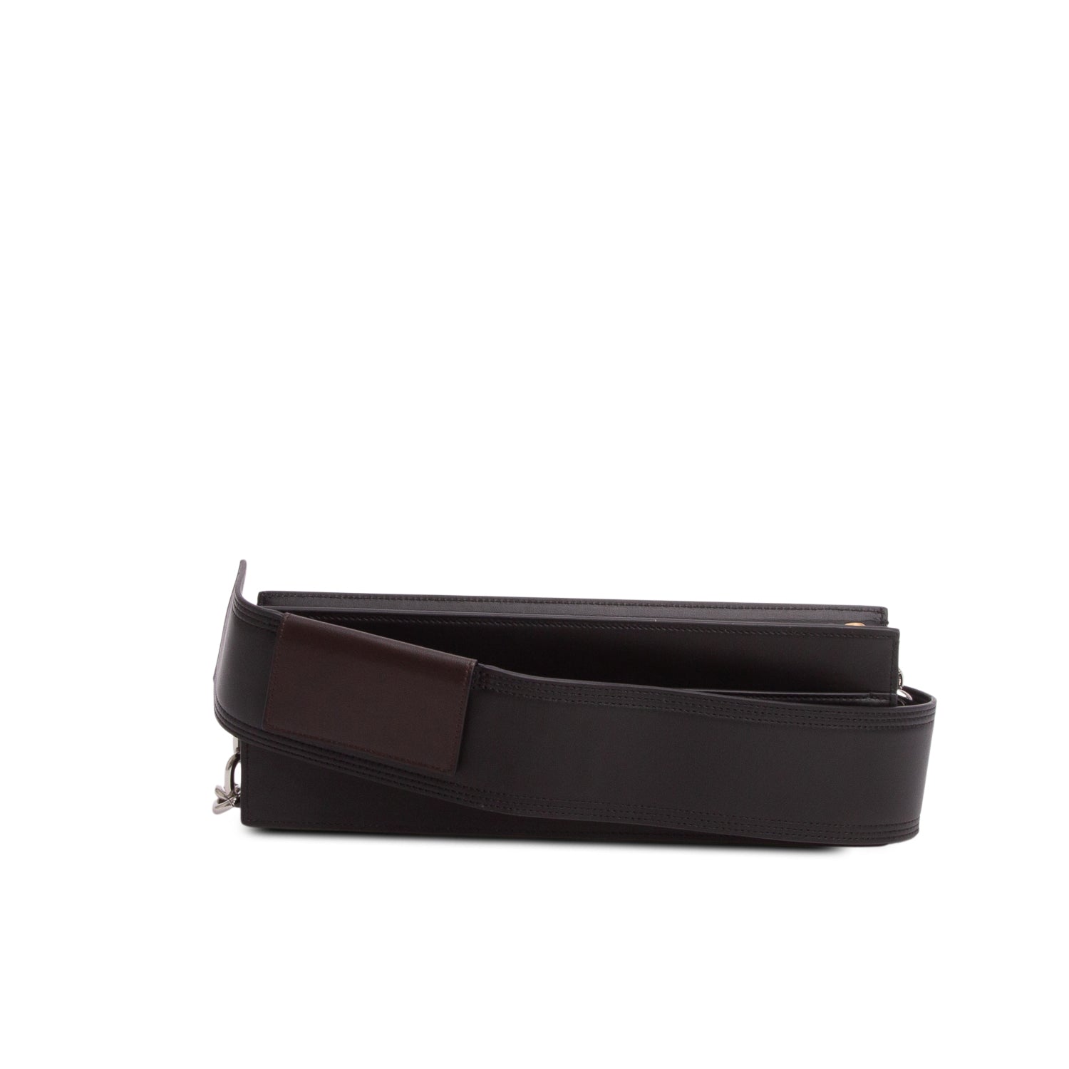 Jacquemus Black Leather Le Sac Ciuciu Chain Shoulder Bag w/ Straps
