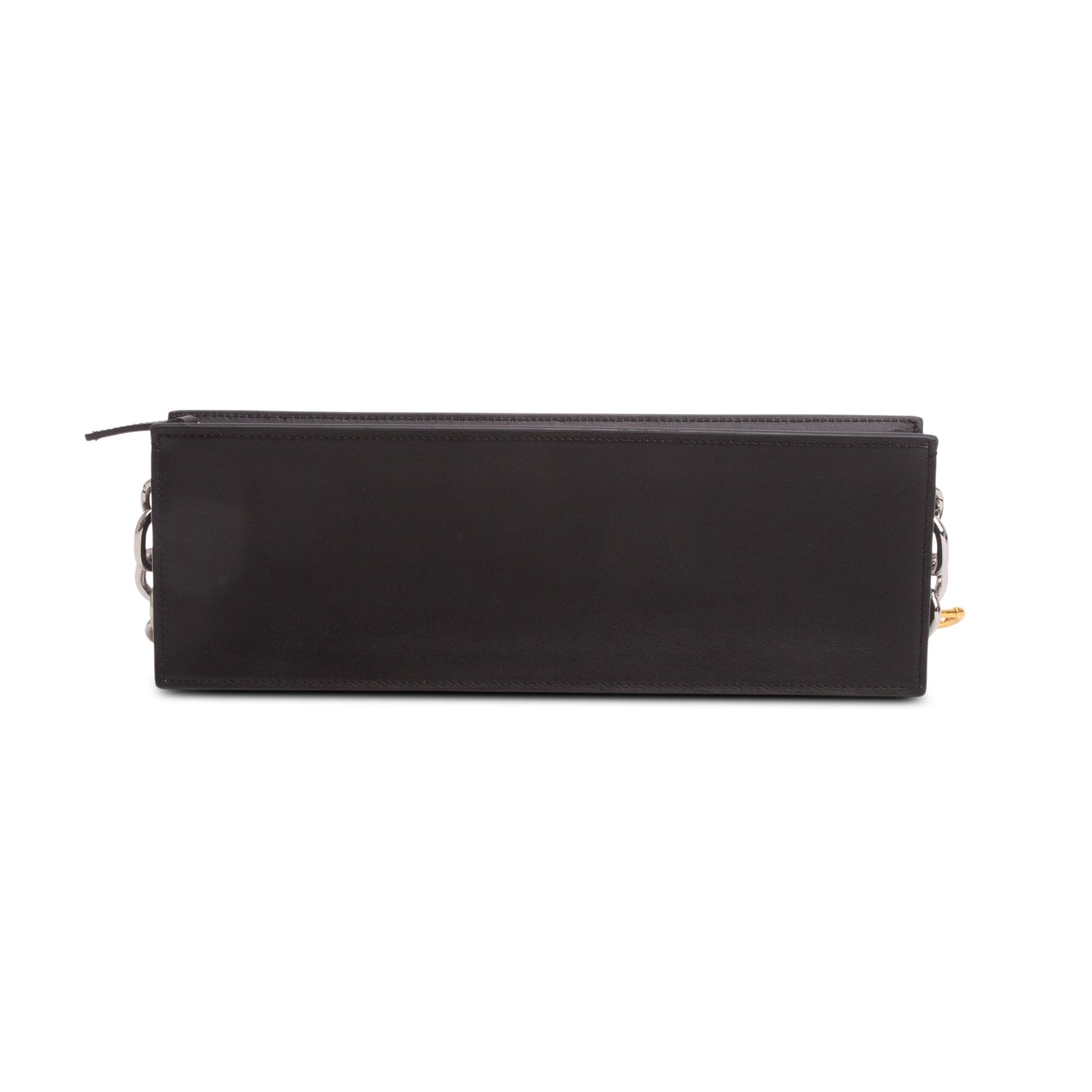 Jacquemus Black Leather Le Sac Ciuciu Chain Shoulder Bag w/ Straps