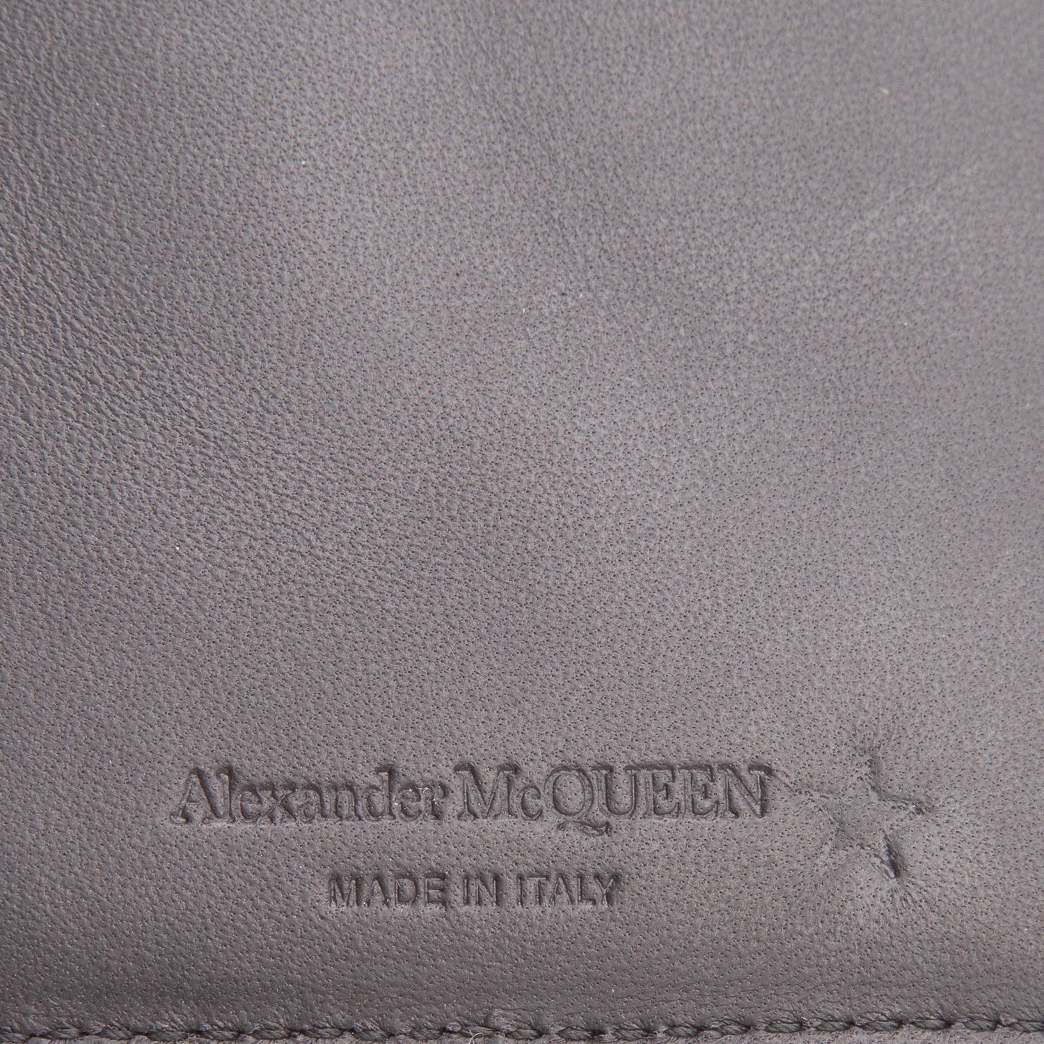 Alexander McQueen Black Calfskin Graffiti Lanyard Phone Holder w/ Box