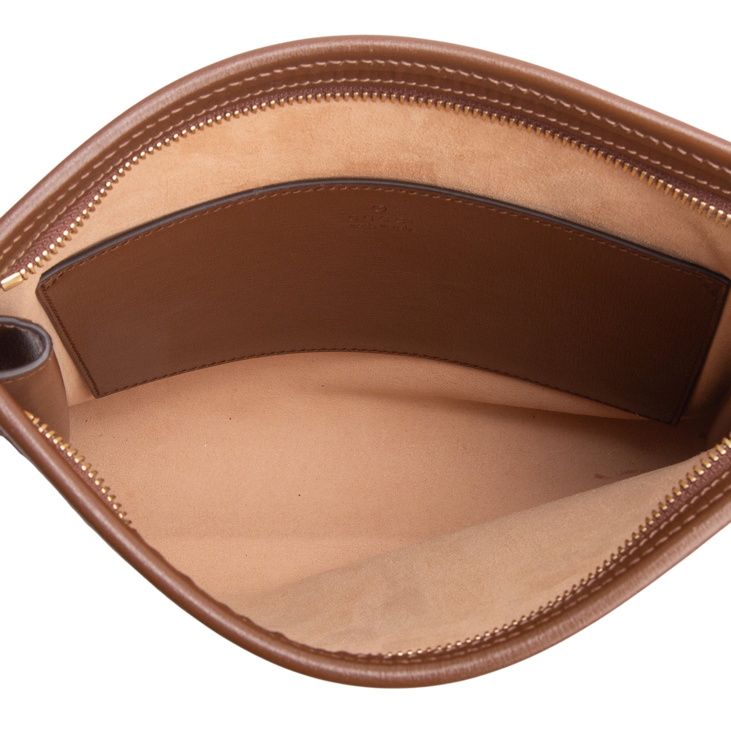 Gucci GG Supreme Monogram Textured Dollar Calfskin Retro Interlocking G Pouch