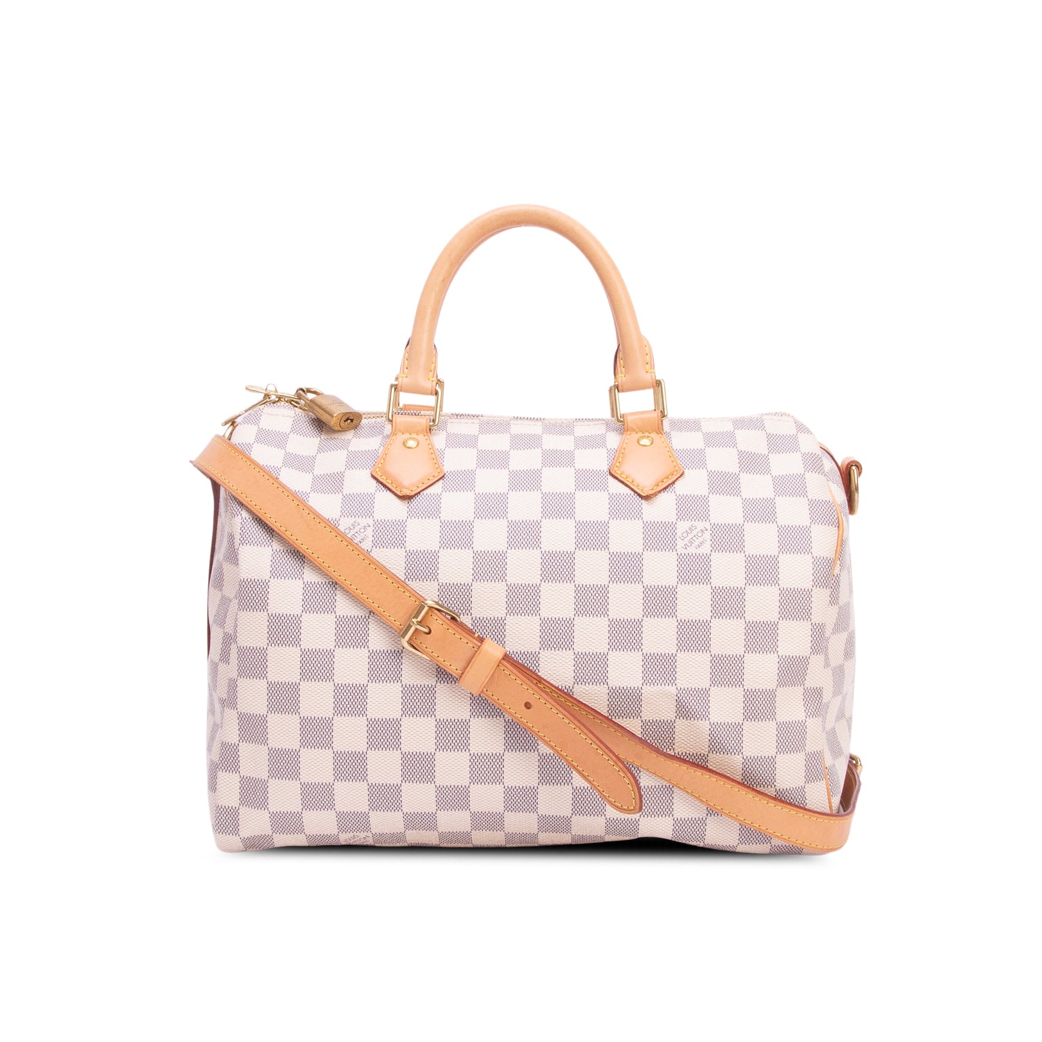 Louis Vuitton Damier Azur Speedy Bandouliere 30 w/ Strap