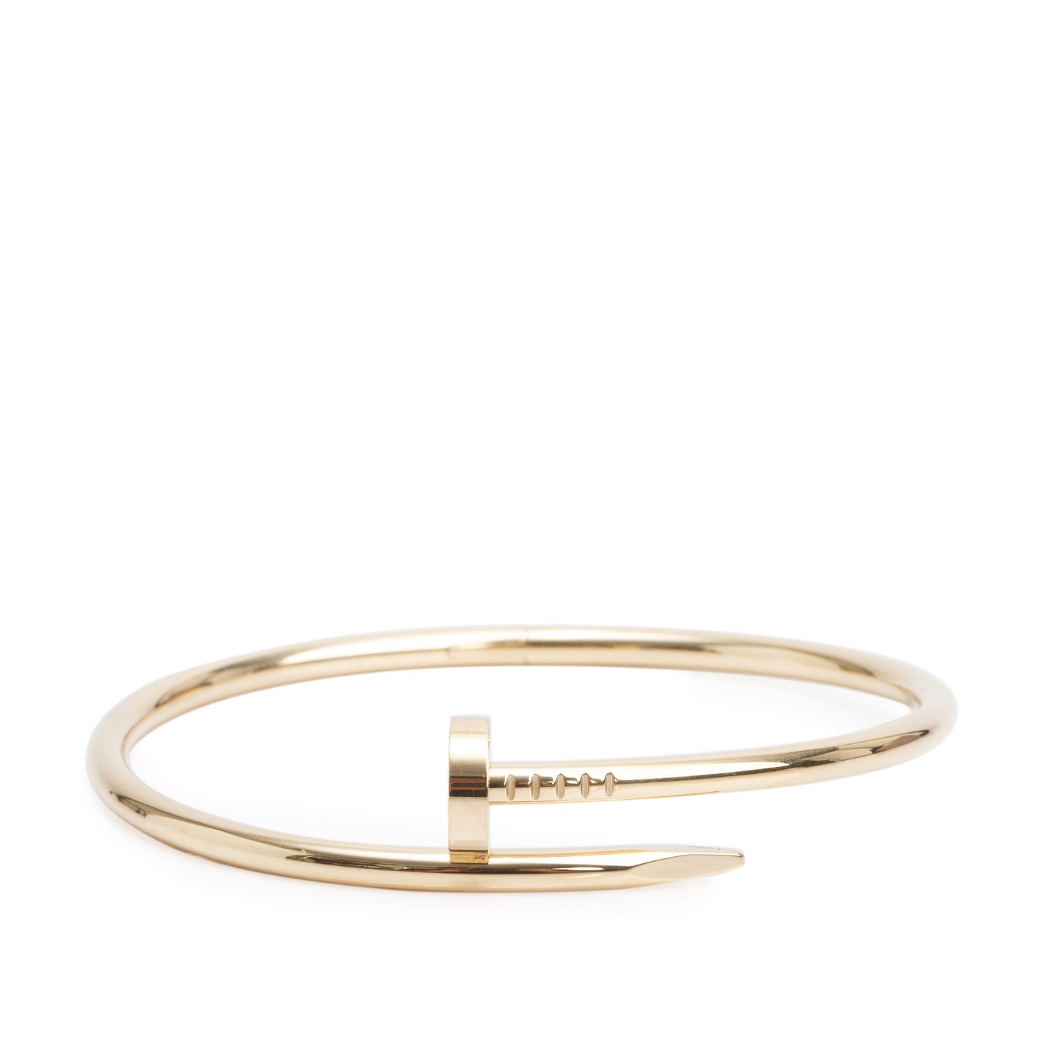 Cartier 18k Yellow Gold Juste Un Clou Bracelet, Classic Model Size 19 w/ Box, Receipt & Certificate