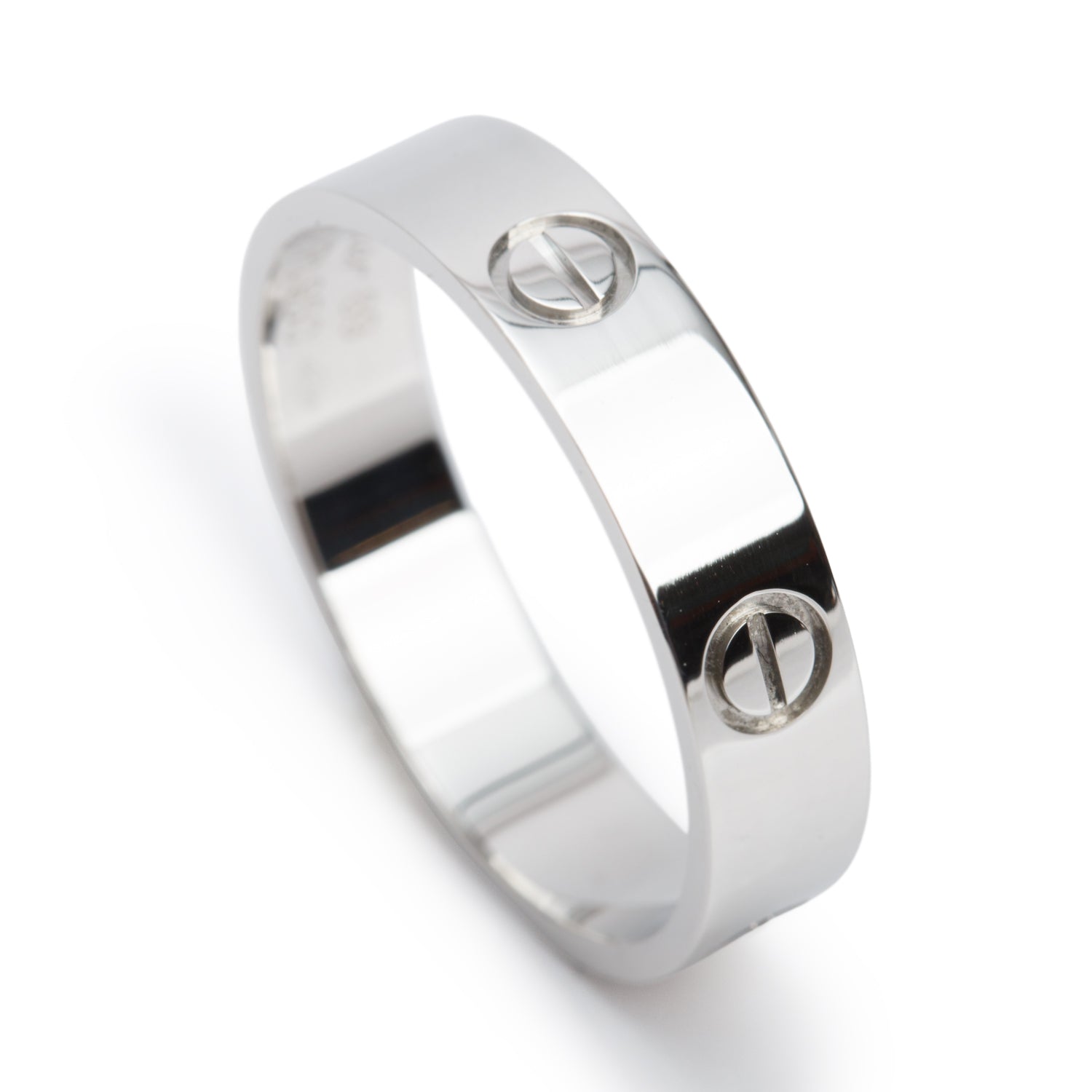 Cartier 2023 Platinum 5.5 MM Love Ring, Size 69 12.75 w/ Box & Certificate