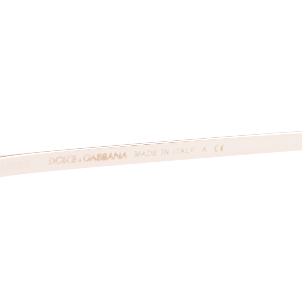 Dolce & Gabbana DG2226 Gold-Tone Cat Eye Sunglasses w/ Case
