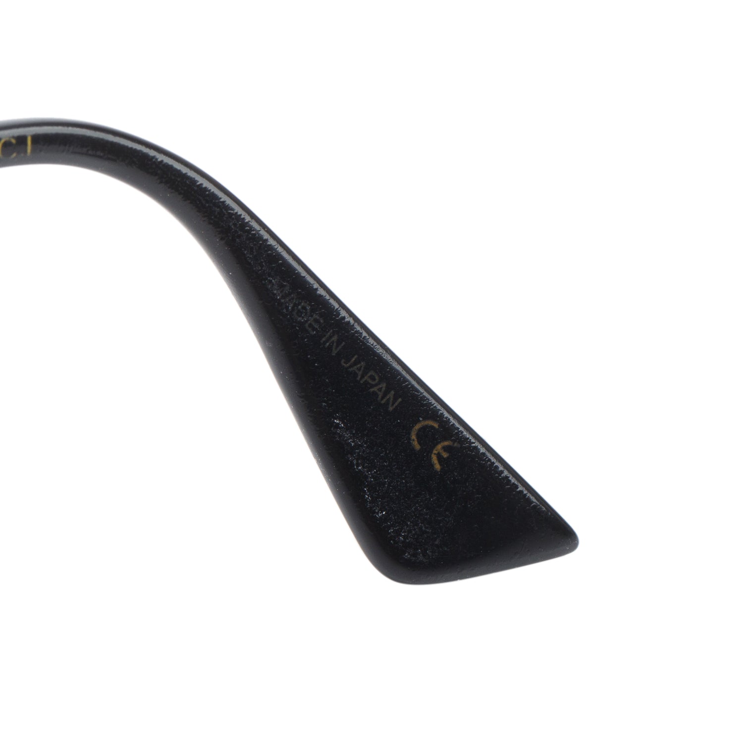 Gucci GG0061S Black Acetate Bee Oval Sunglasses w/ Case