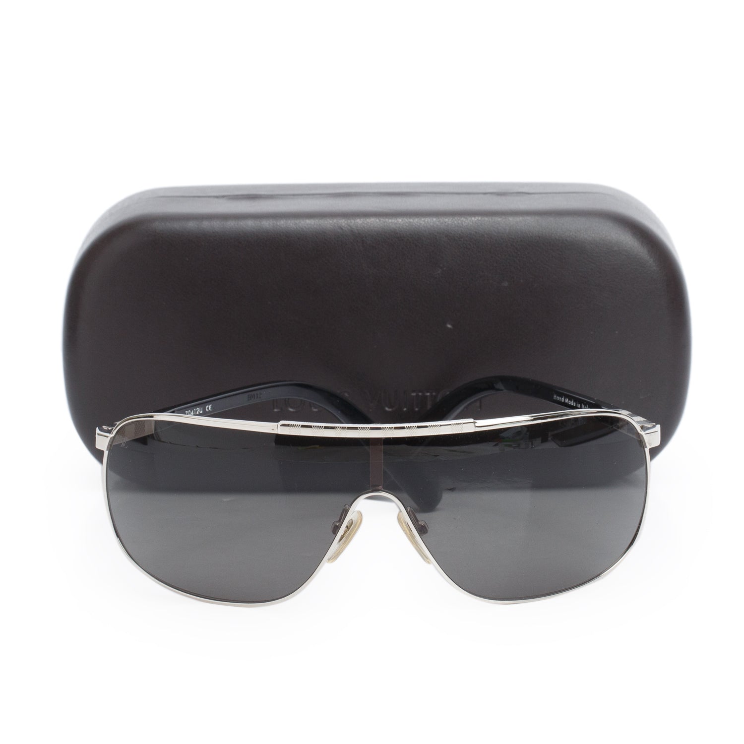Louis Vuitton Z0412U Black Attraction Mask Shield Sunglasses w/ Case