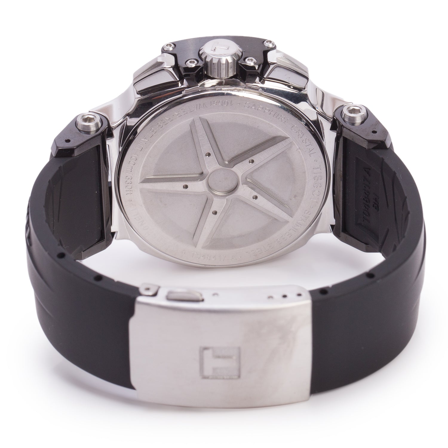Tissot Stainless Steel T-Race 43 MM Chronograph Quartz Watch Black Dial w/ Box & Papers