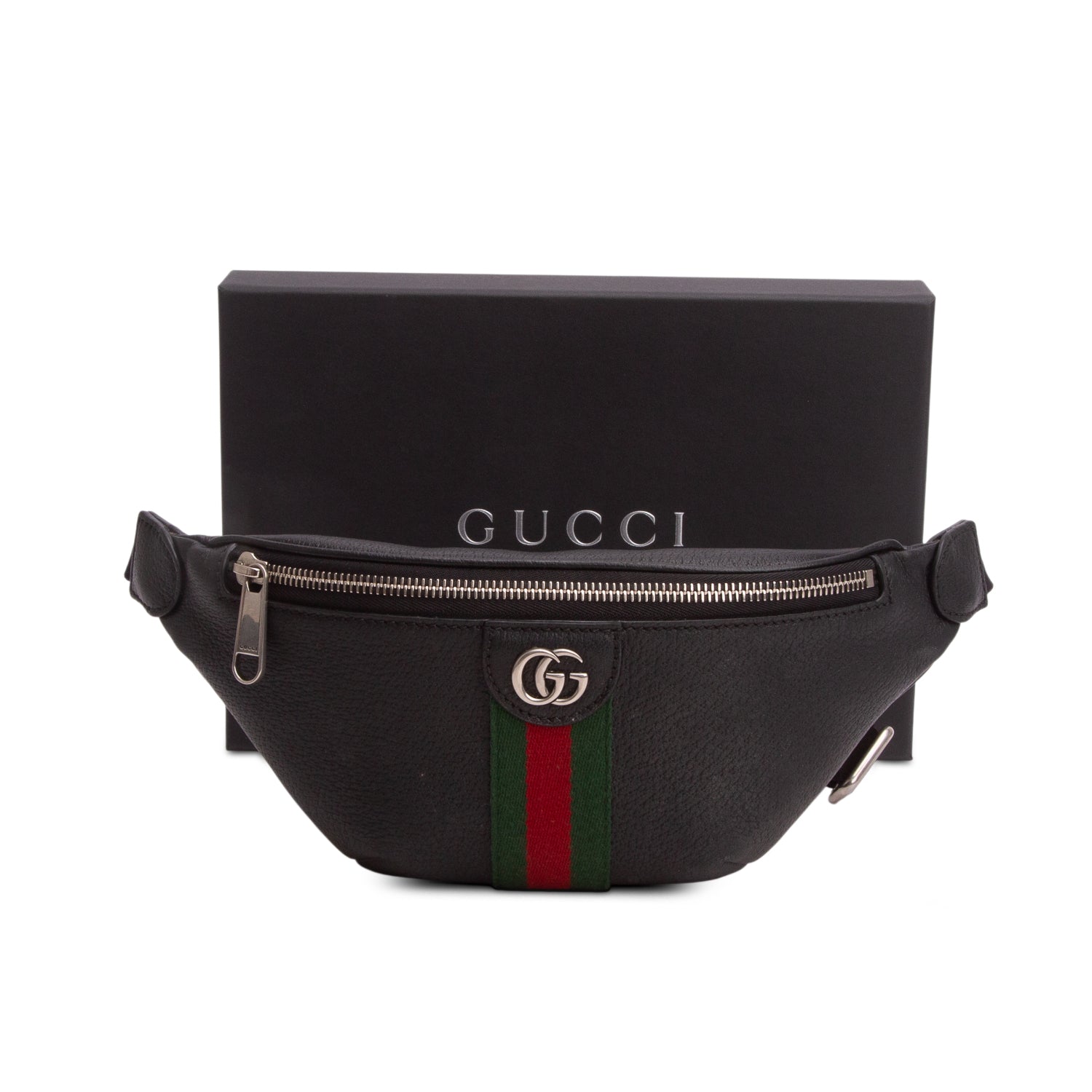 Gucci Black Calfskin Ophidia Small Belt Bag w/ Box