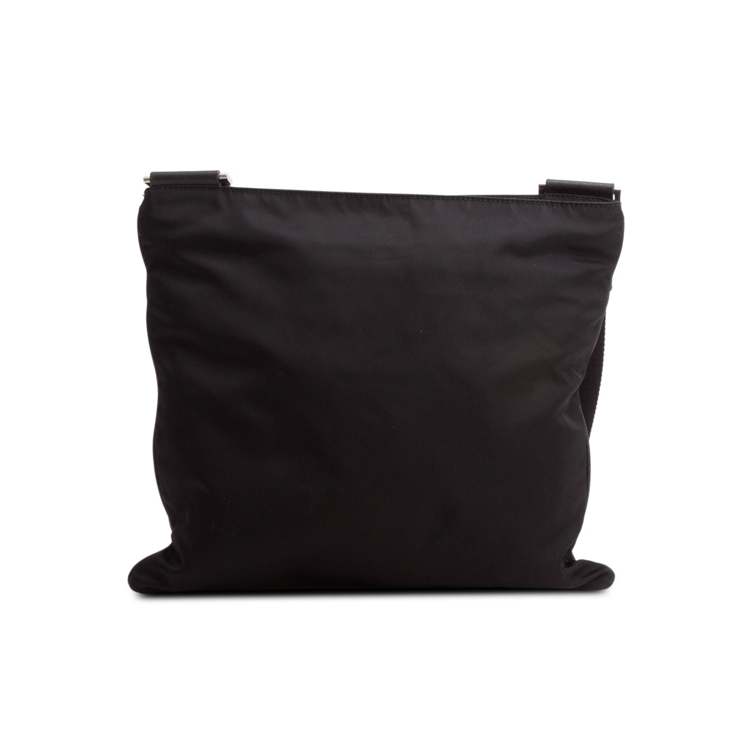 Prada Black Nylon Vela Flat Messenger