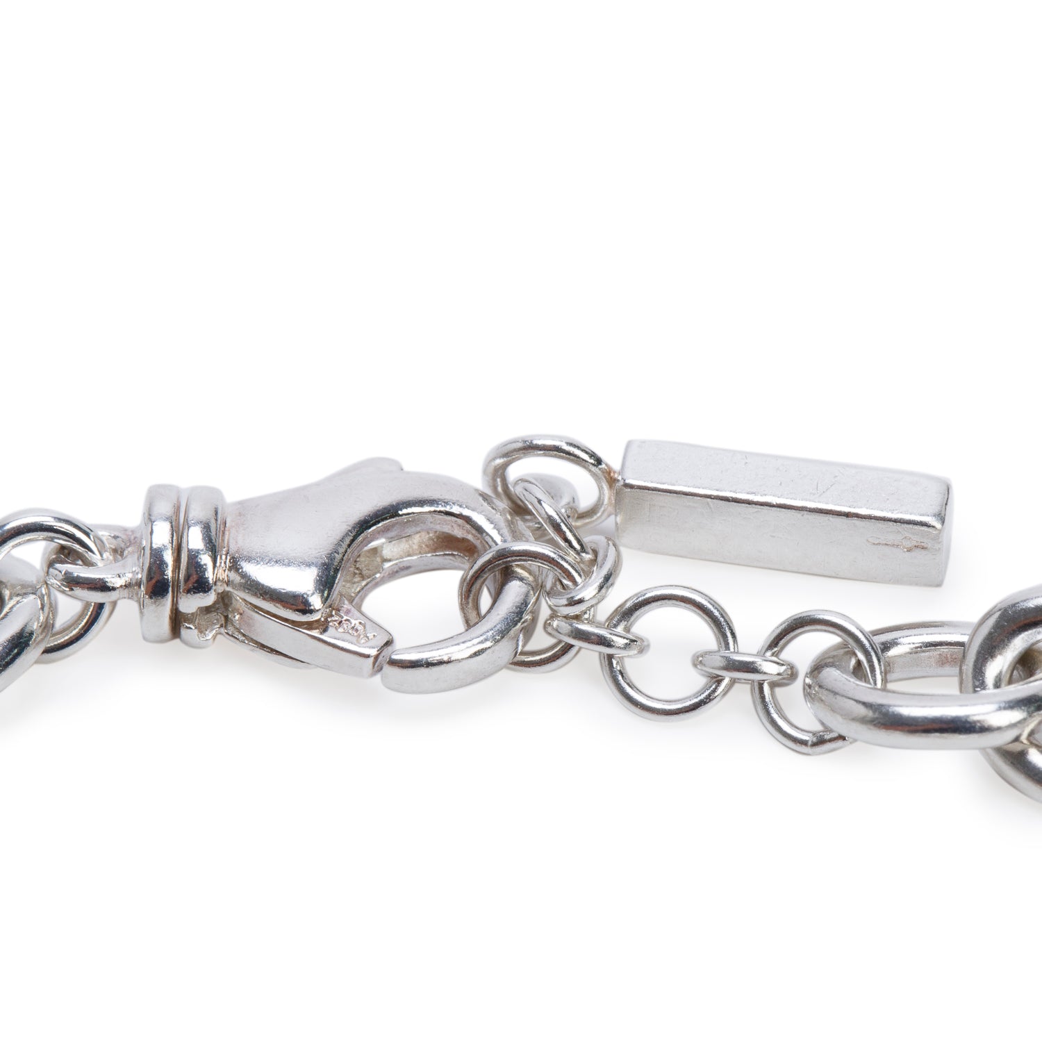 Montblanc Sterling Silver Diamond Signet Star Bracelet