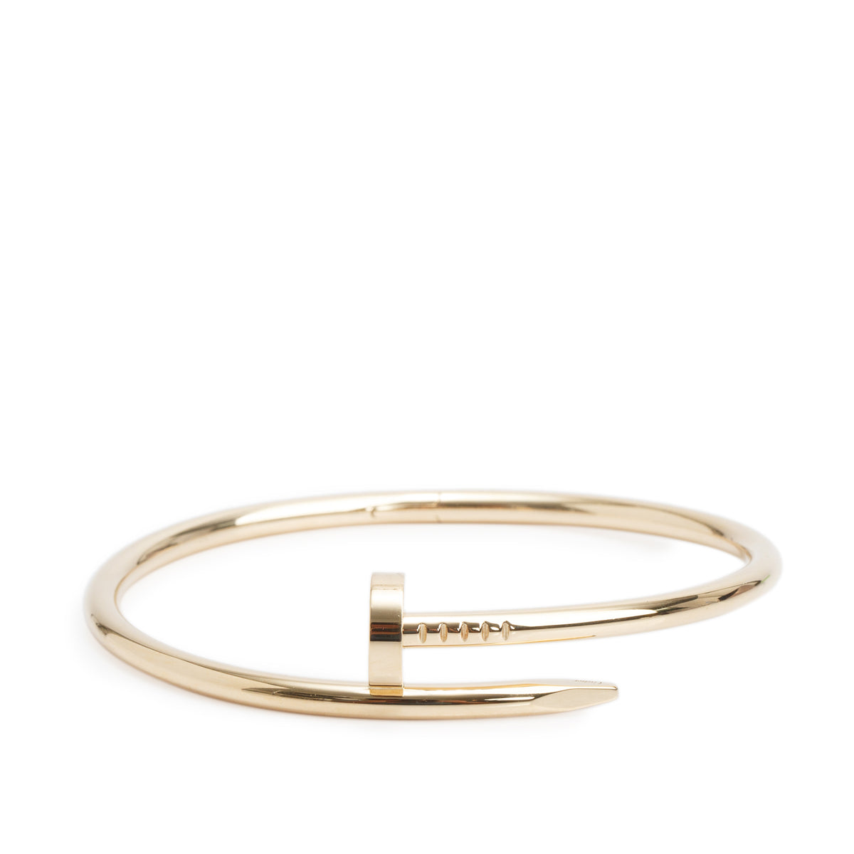 Cartier 2023 18k Yellow Gold Juste Un Clou Bracelet, Classic Model Size 18 w/ Box, Receipt & Certificate