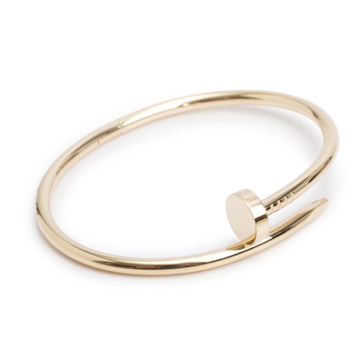Cartier 2023 18k Yellow Gold Juste Un Clou Bracelet, Classic Model Size 18 w/ Box, Receipt & Certificate