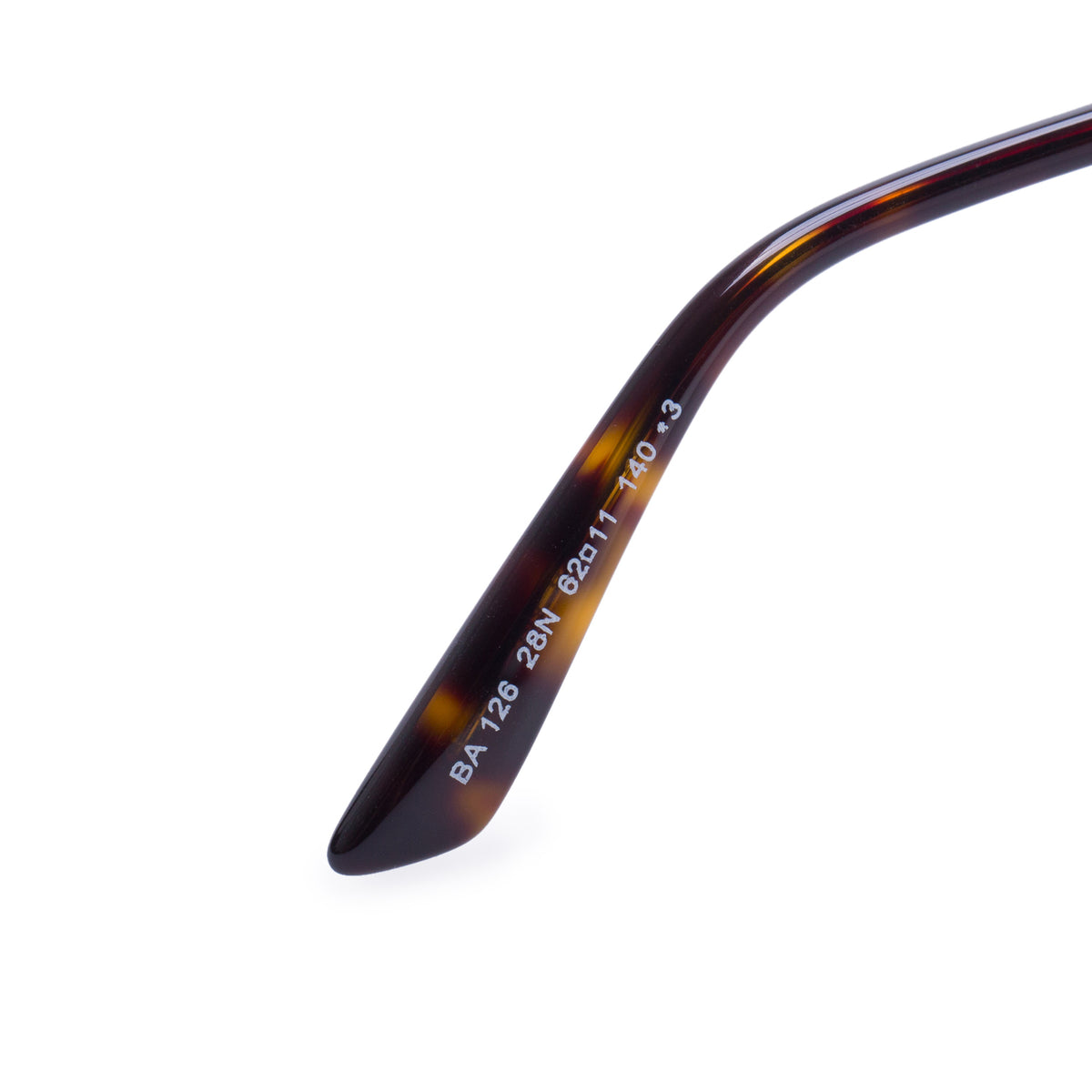 Balenciaga BA 126 Gold-Tone Cat Eye Sunglasses w/ Case