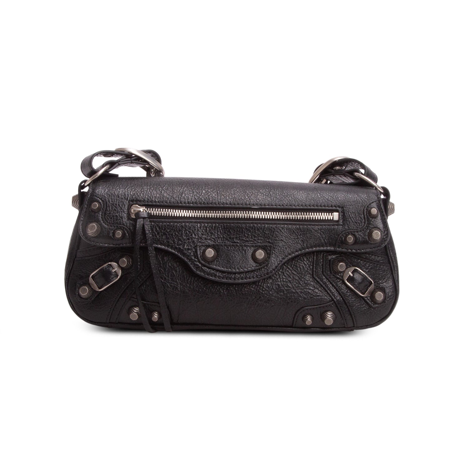Balenciaga Black Agneau Arena Le Cagole Sling Bag XS