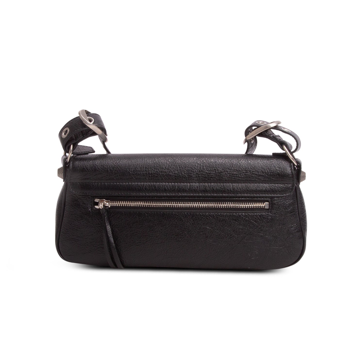Balenciaga Black Agneau Arena Le Cagole Sling Bag XS