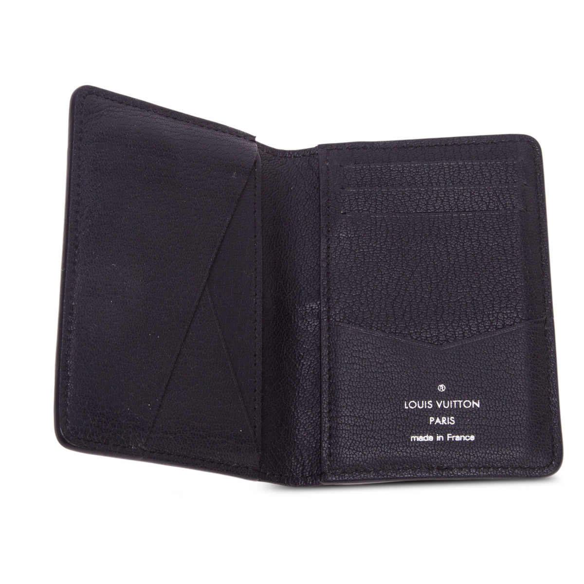 Louis Vuitton Black Taurillon Leather/Alligator/Ostrich Brazza Wallet w/ Box