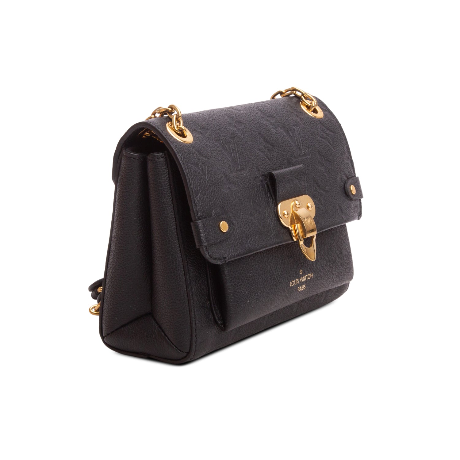Louis Vuitton Black Monogram Empreinte Leather Vavin BB w/ Box