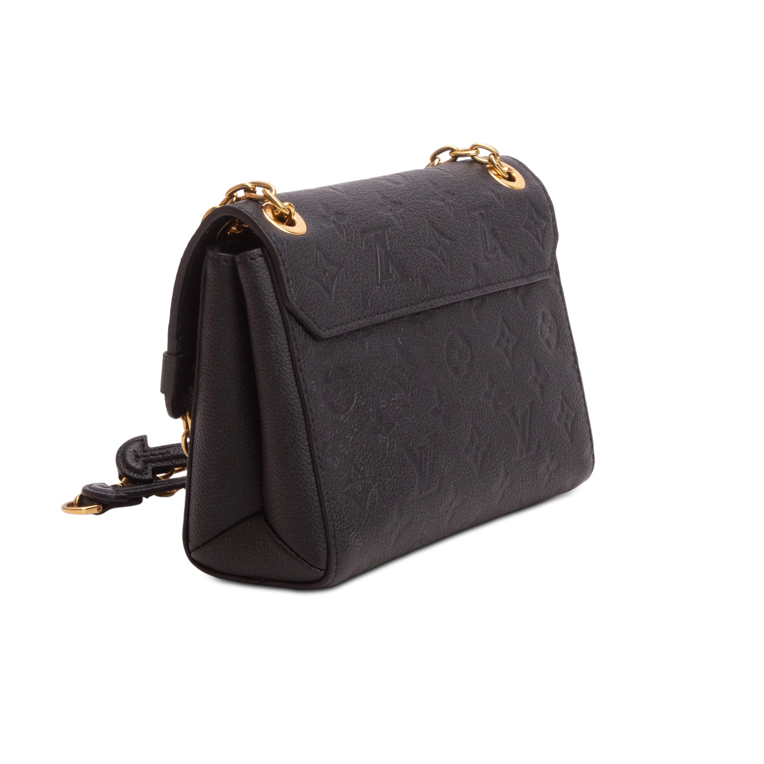 Louis Vuitton Black Monogram Empreinte Leather Vavin BB w/ Box