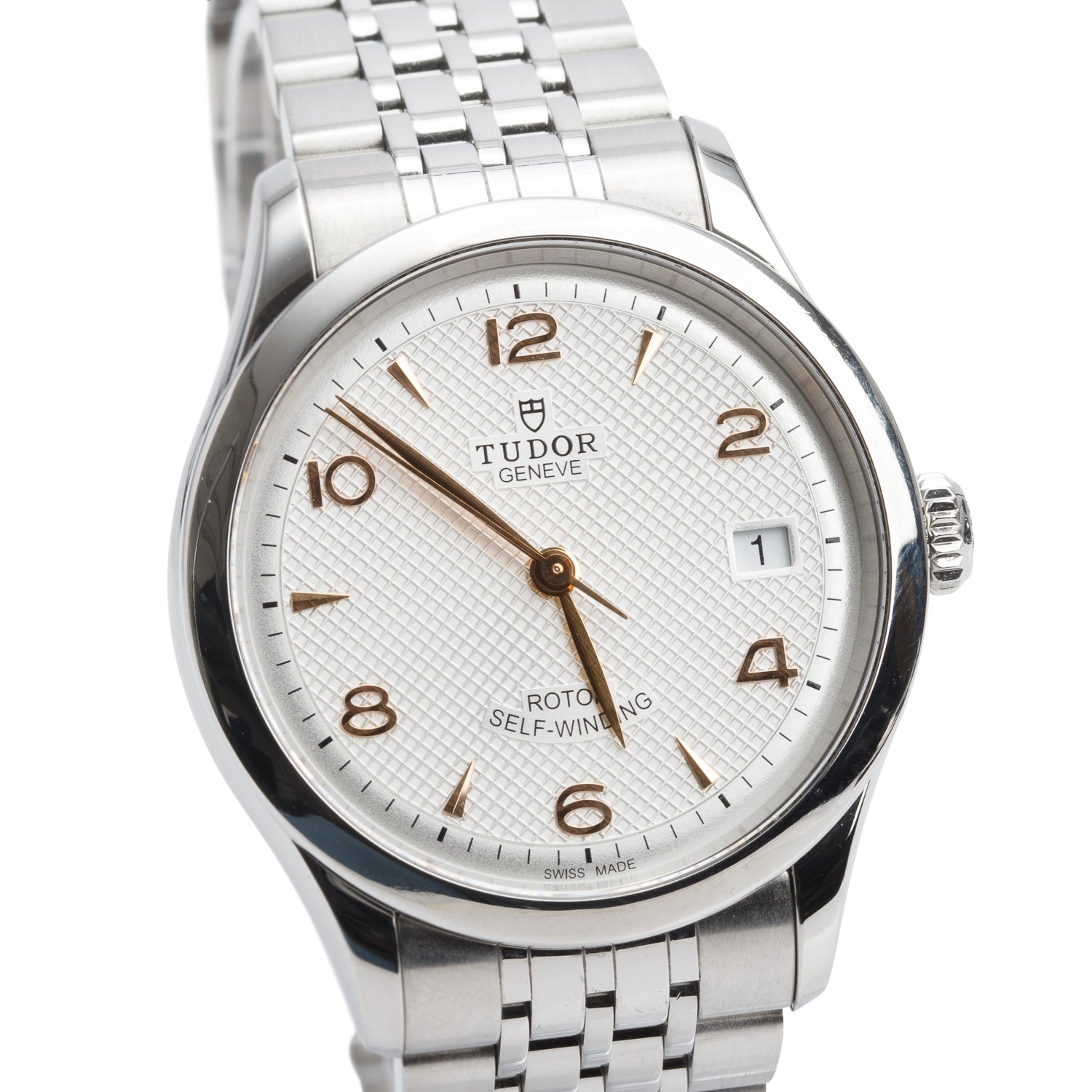 Tudor 2024 Stainless Steel 1926 36 MM Automatic Watch Silver Dial 91450 w/ Box & Papers