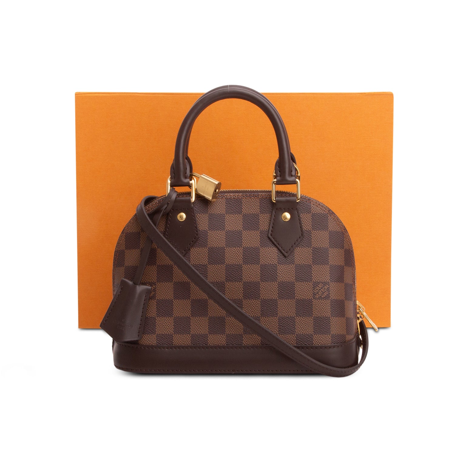 Louis Vuitton Damier Ebene Alma BB w/ Box & Strap