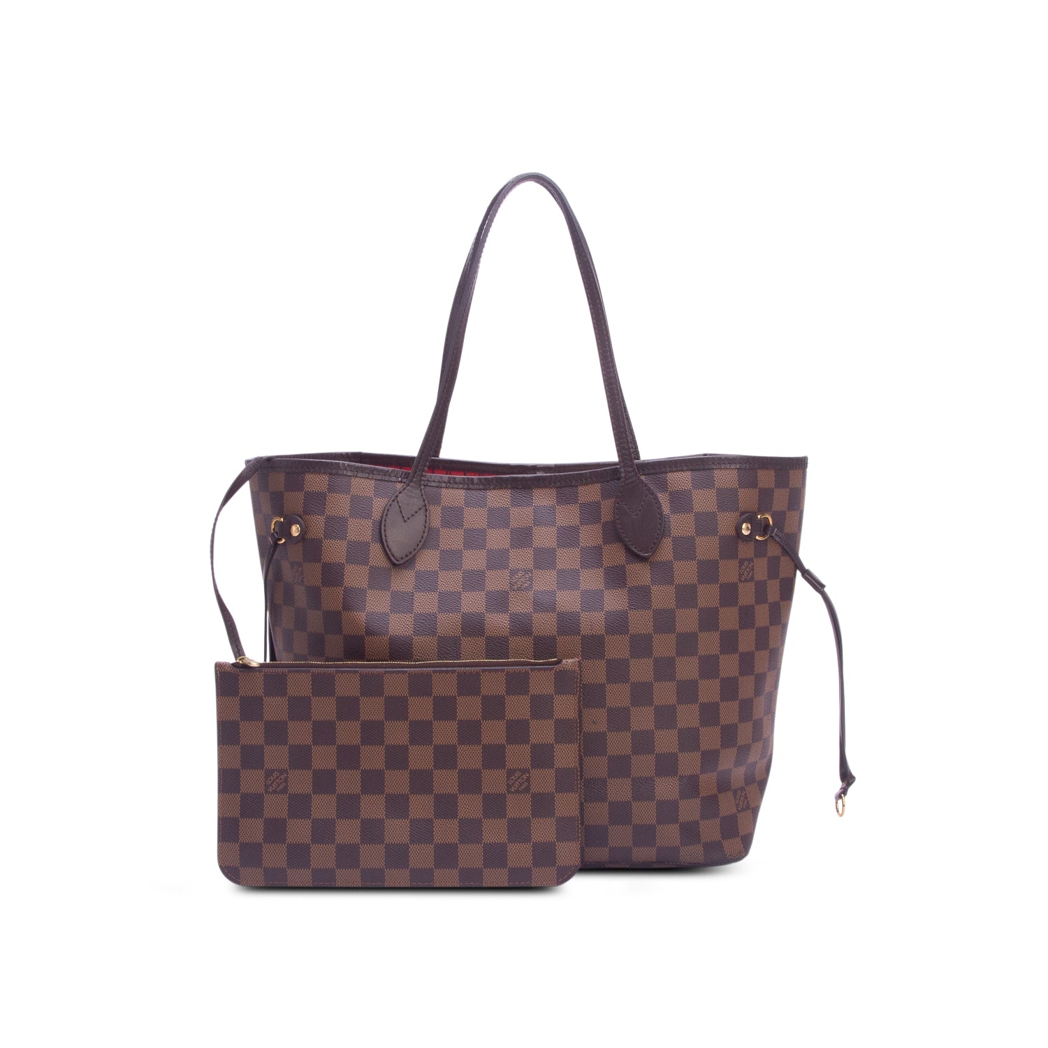 Louis Vuitton Damier Ebene Neverfull MM w/ Pouch
