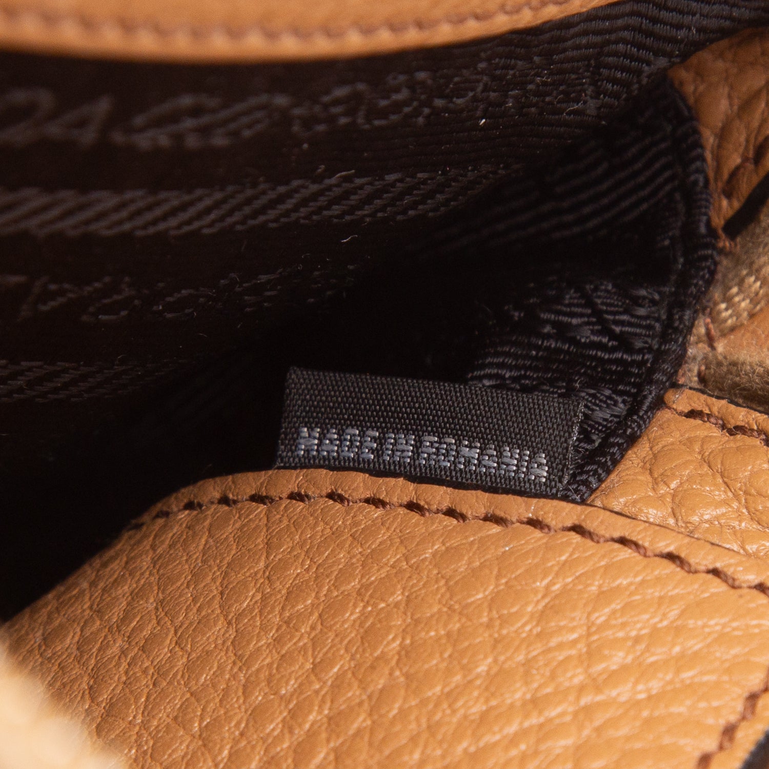 Prada Brown Vitello Daino Convertible Belt Bag w/ Straps