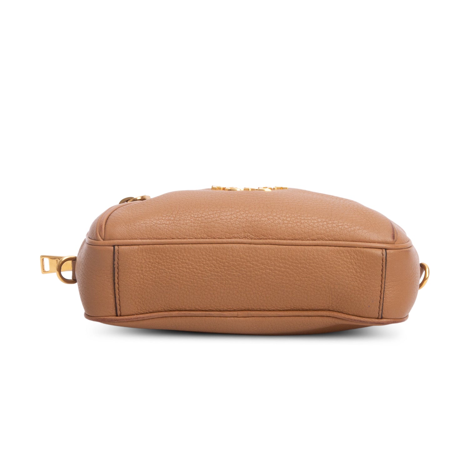 Prada Brown Vitello Daino Convertible Belt Bag w/ Straps