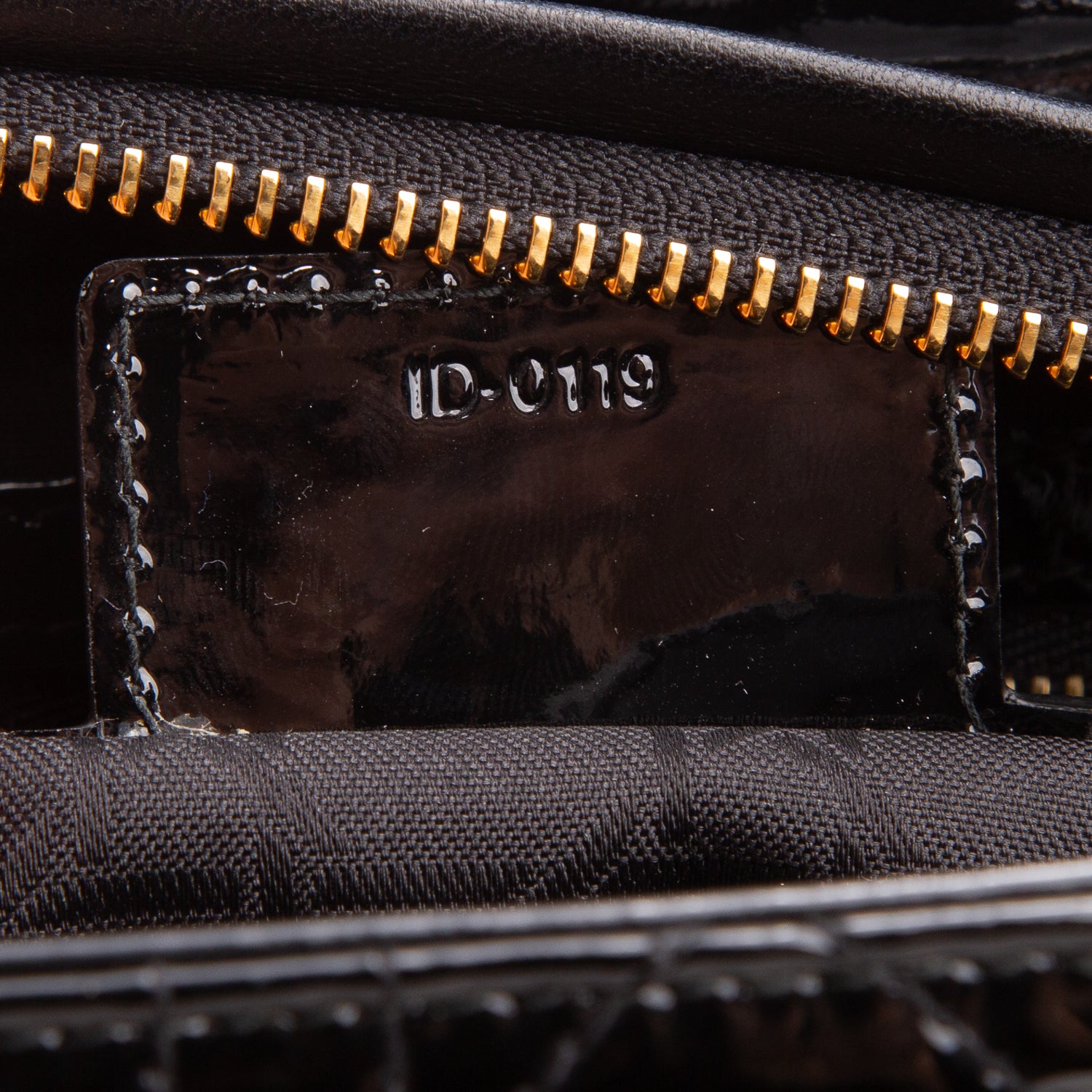 Christian Dior Black Cannage Patent Leather Medium Lady Dior Bag w/ Authenticity Card