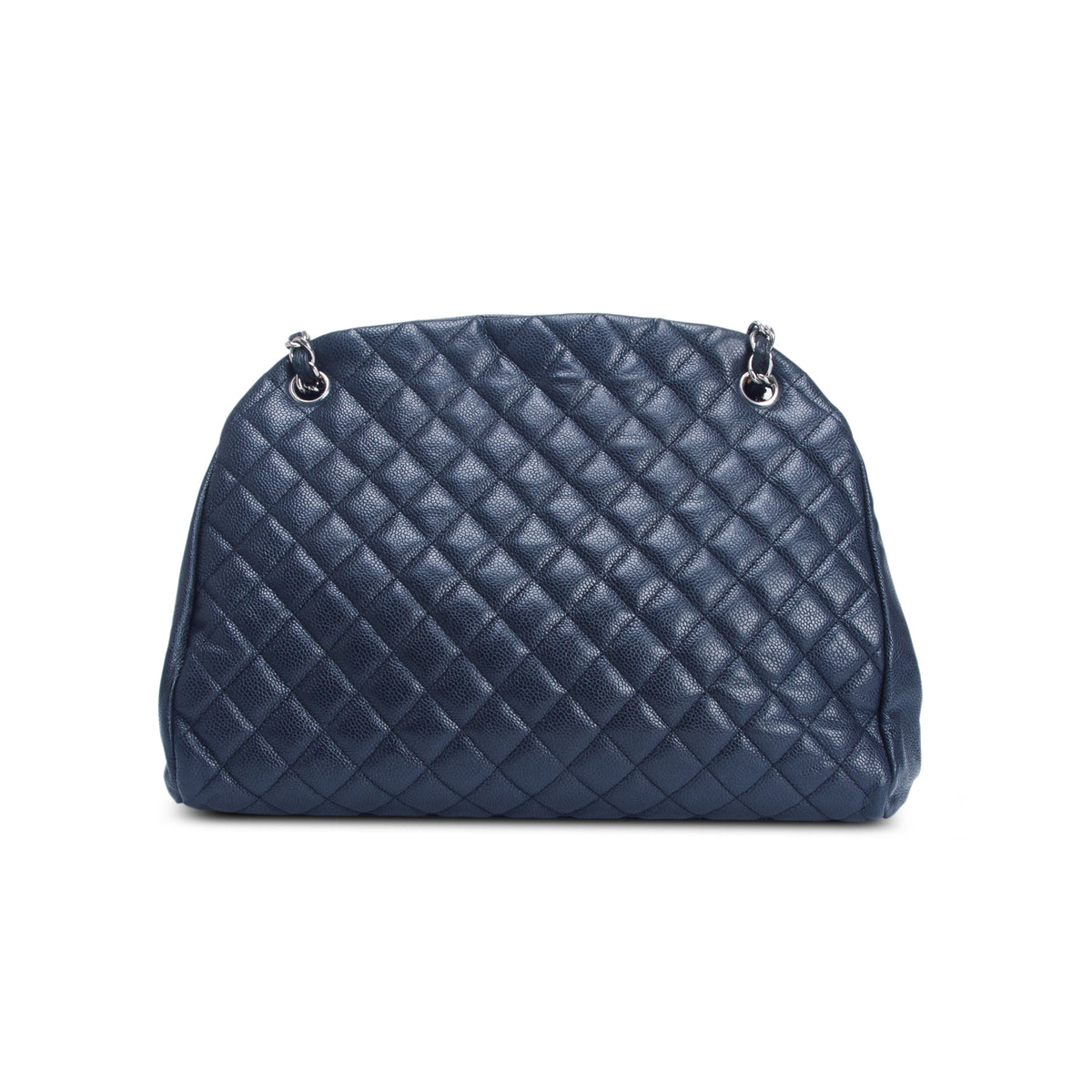 Chanel Black Quilted Caviar Large Juste Mademoiselle Bowling Bag w/ Authenticity Card