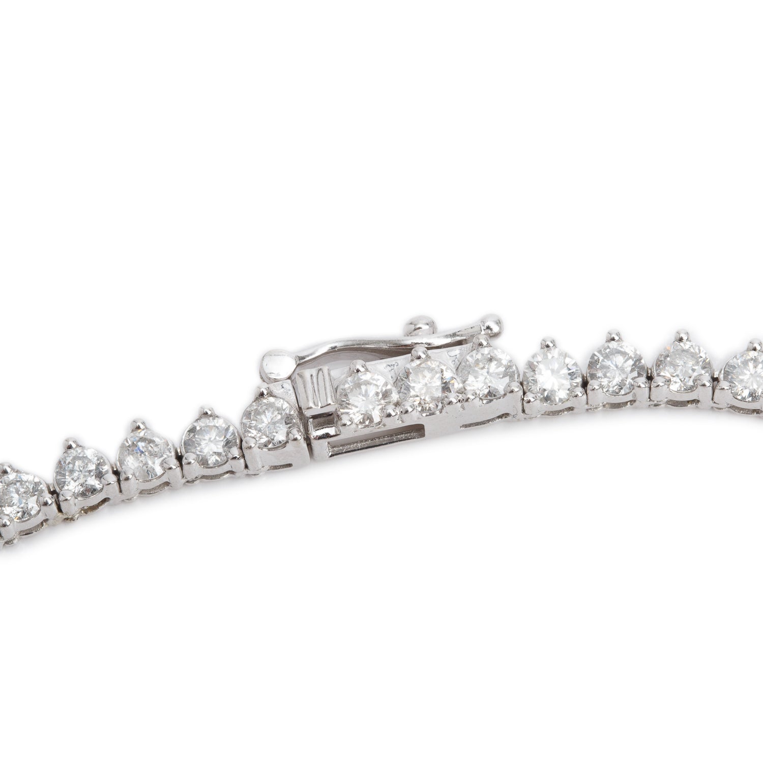 10k White Gold 20.55 tcw. Diamond Tennis Necklace