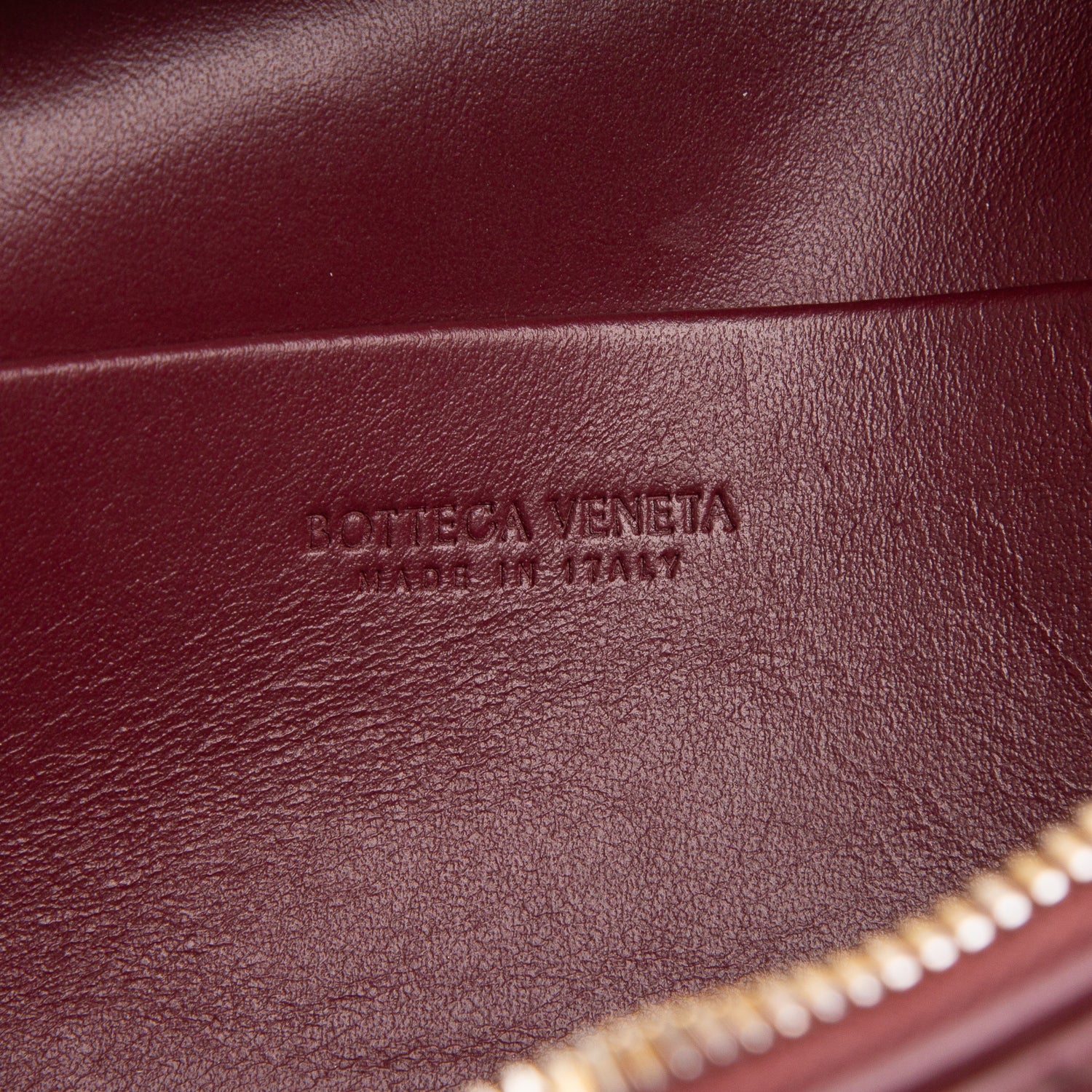Bottega Veneta Burgundy Nappa Intrecciato Bang Bang Vanity Case w/ Strap