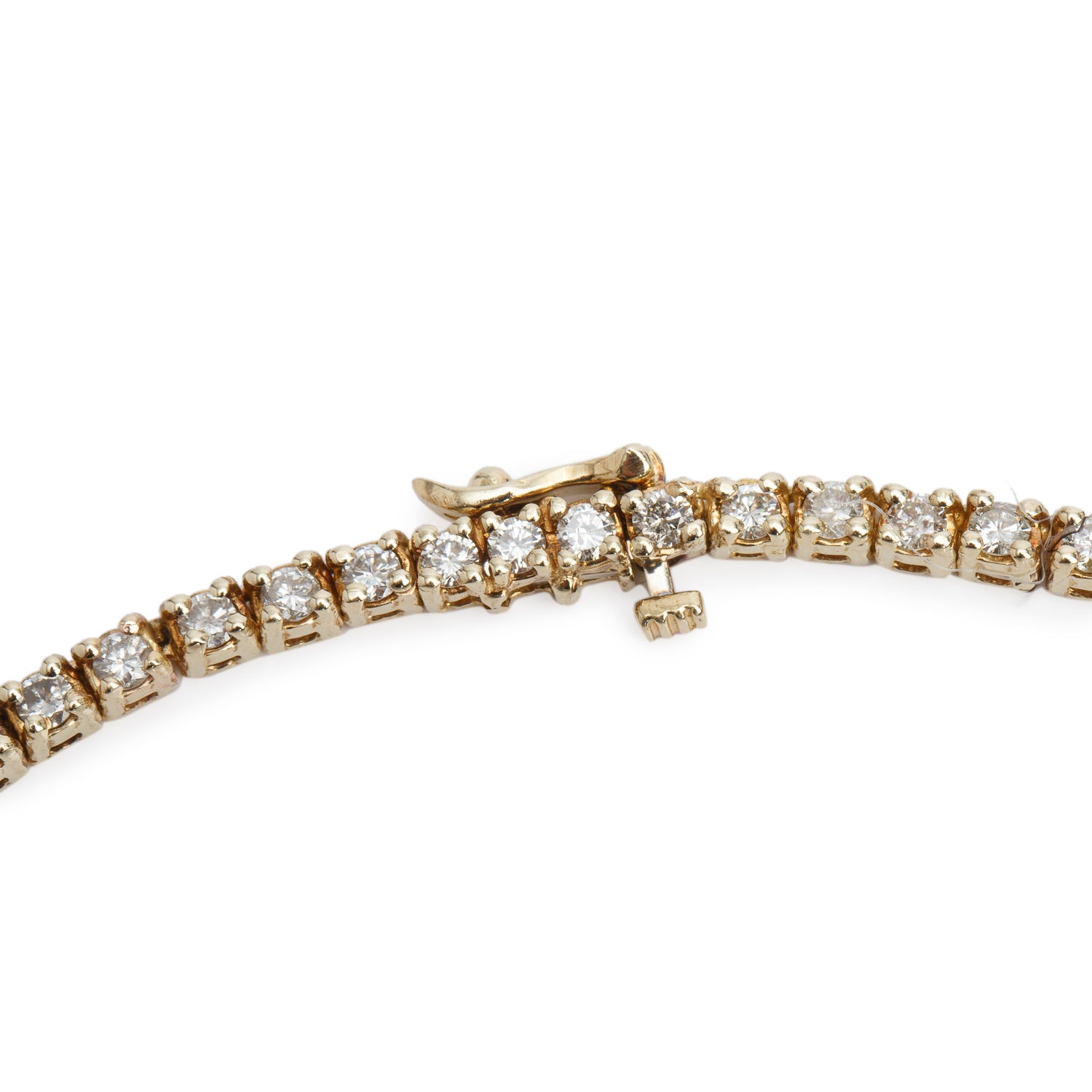 14k Yellow Gold 9.03 tcw. Diamond Tennis Necklace