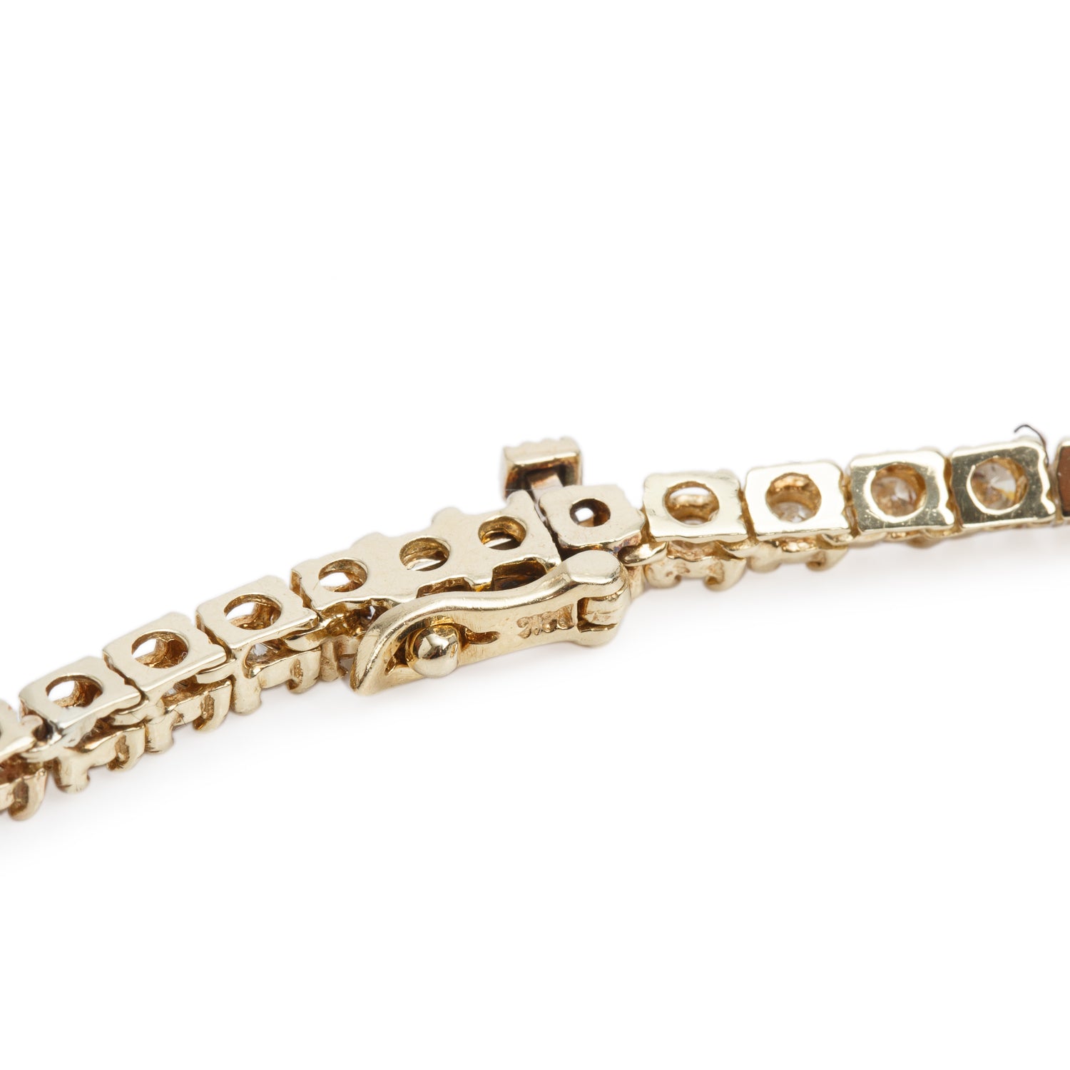 14k Yellow Gold 9.03 tcw. Diamond Tennis Necklace