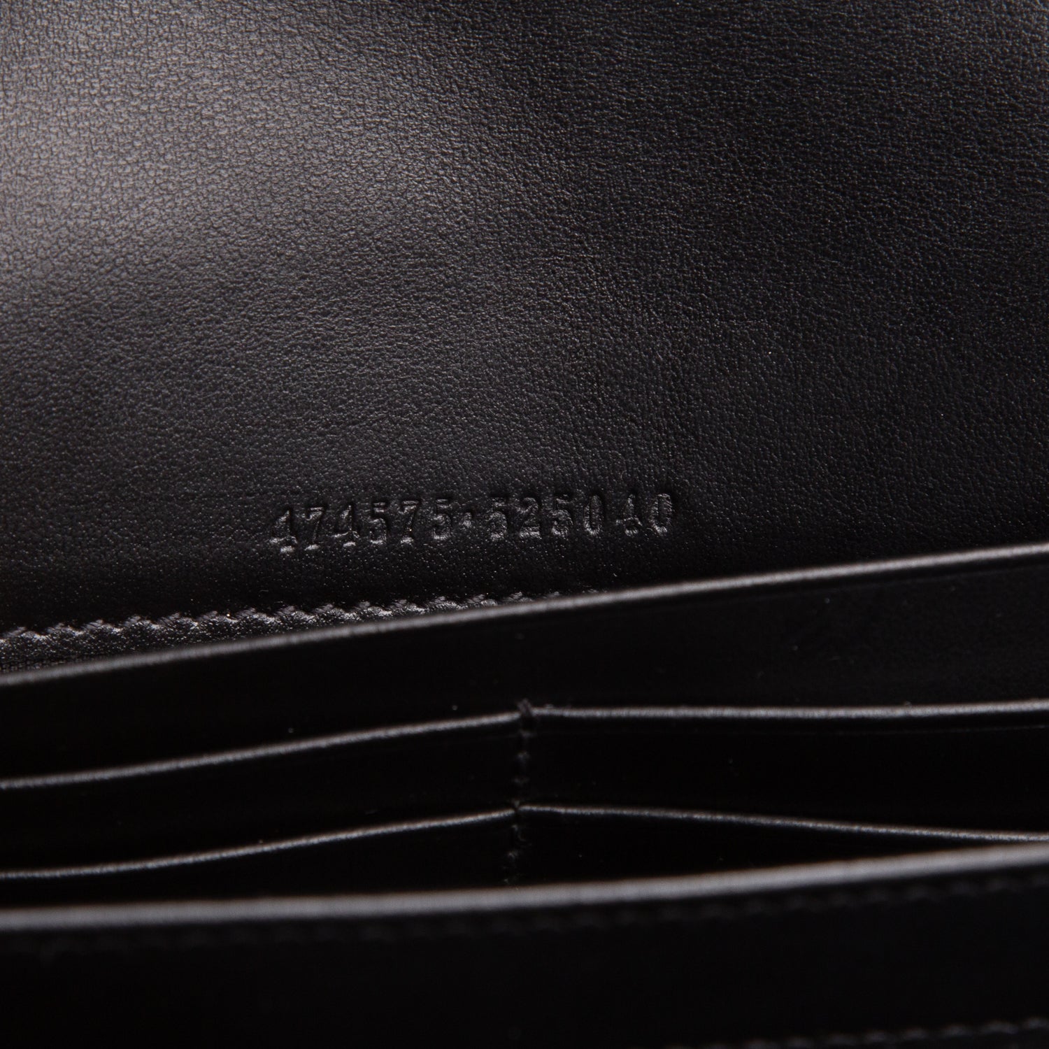 Gucci Black Calfskin Matelasse GG Marmont Wallet on Chain w/ Box