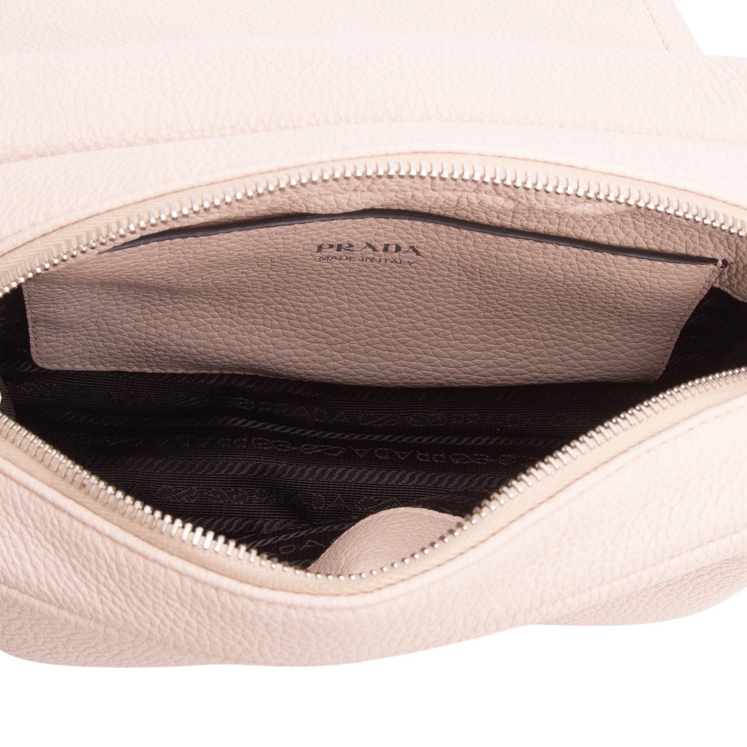 Prada Pink Vitello Daino Soft Logo Flap Crossbody Bag w/ Box & Straps
