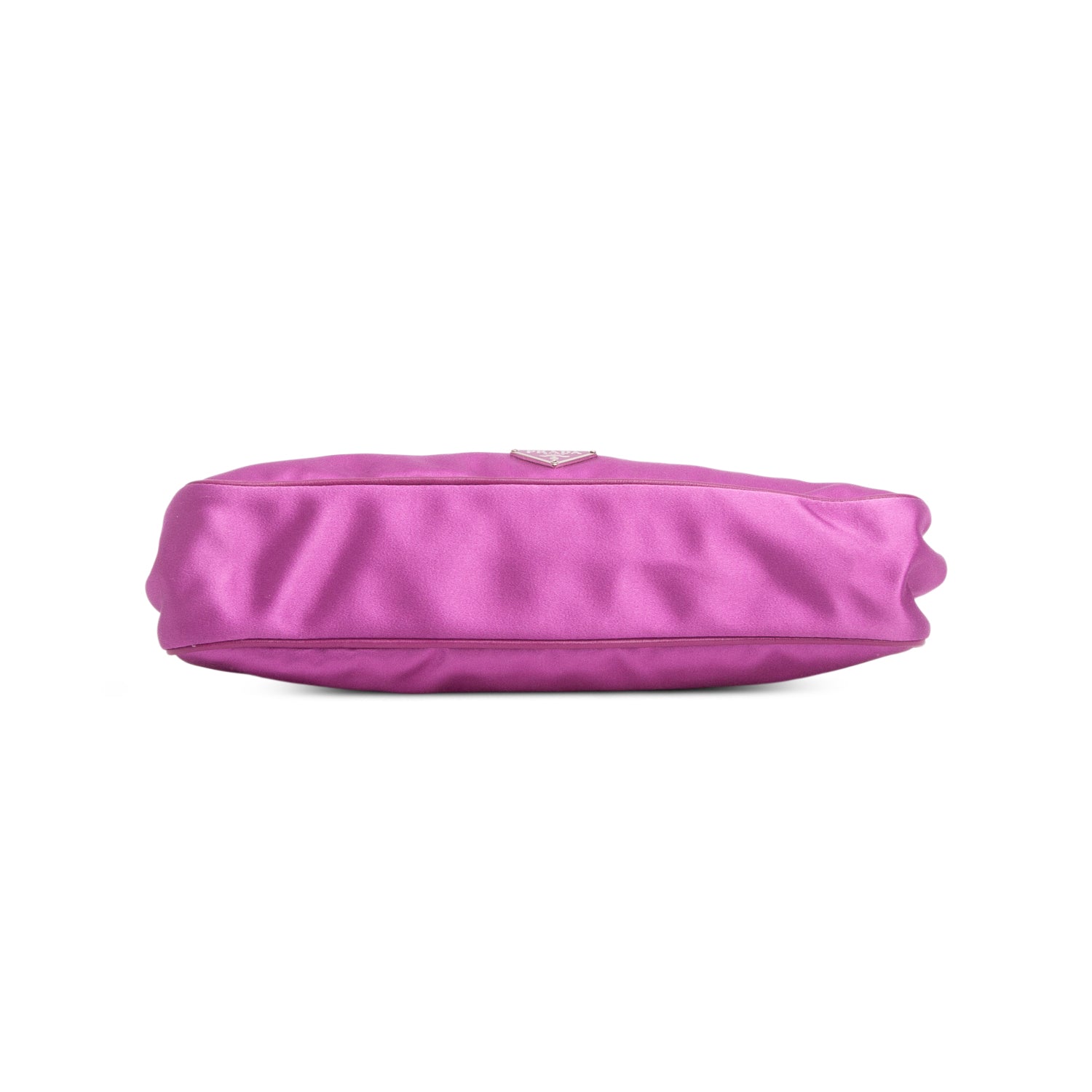 Prada Purple Satin Raso Chic Kiss Lock Clutch w/ Authenticity Card