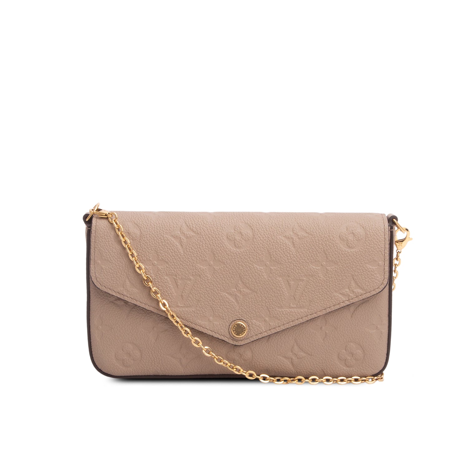 Louis Vuitton Turtledove Monogram Empreinte Leather Felicie Pochette