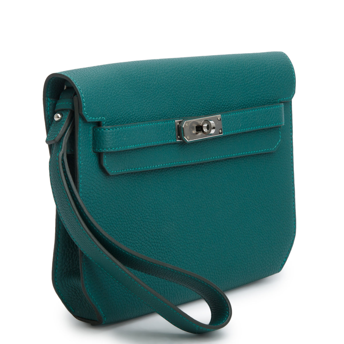 Hermes 2020 Vert Vertigo Togo Kelly Depeches 25 Pouch