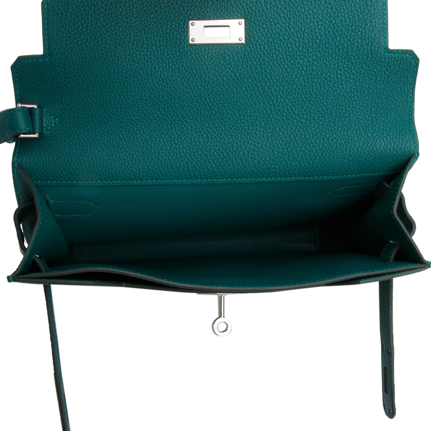 Hermes 2020 Vert Vertigo Togo Kelly Depeches 25 Pouch