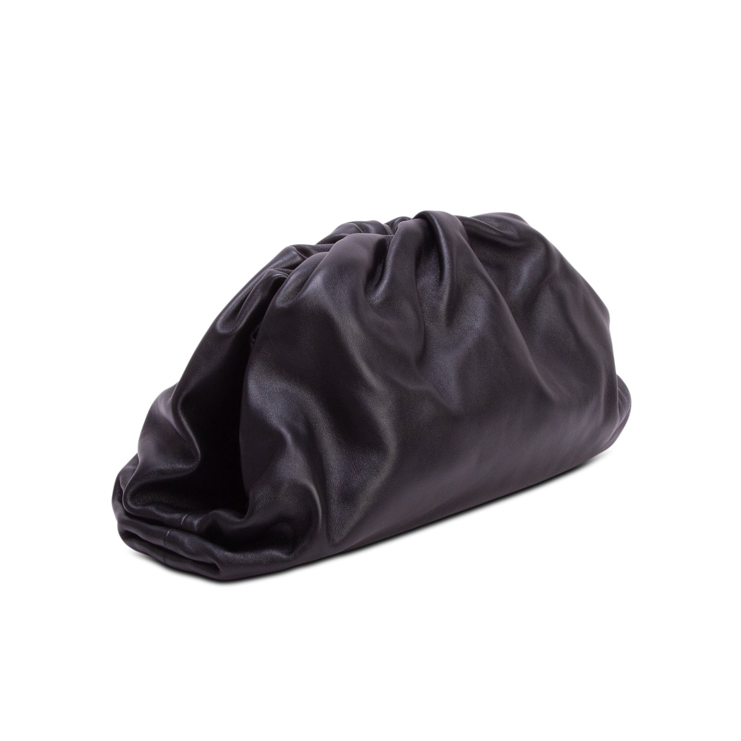 Bottega Veneta Black Calfskin Leather The Classic Large Pouch