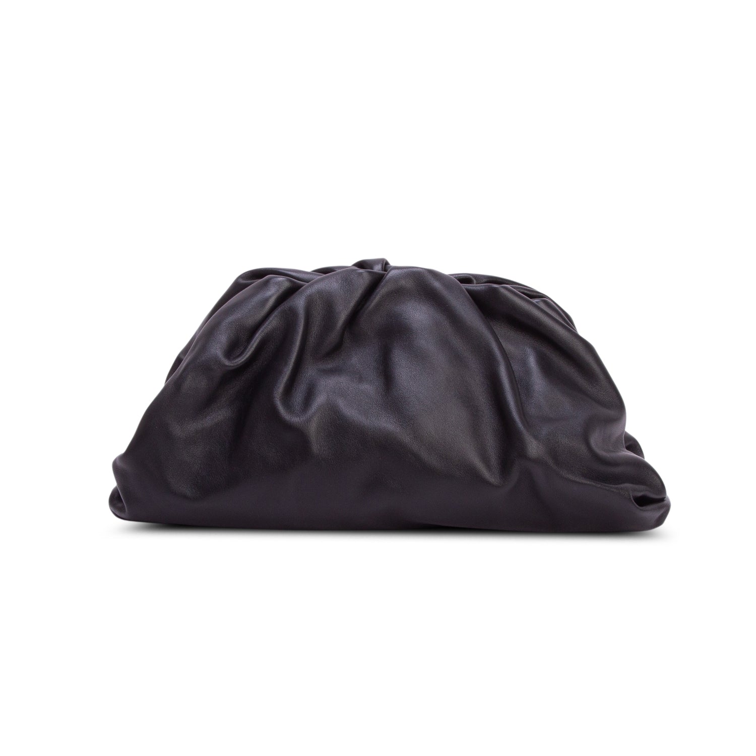 Bottega Veneta Black Calfskin Leather The Classic Large Pouch