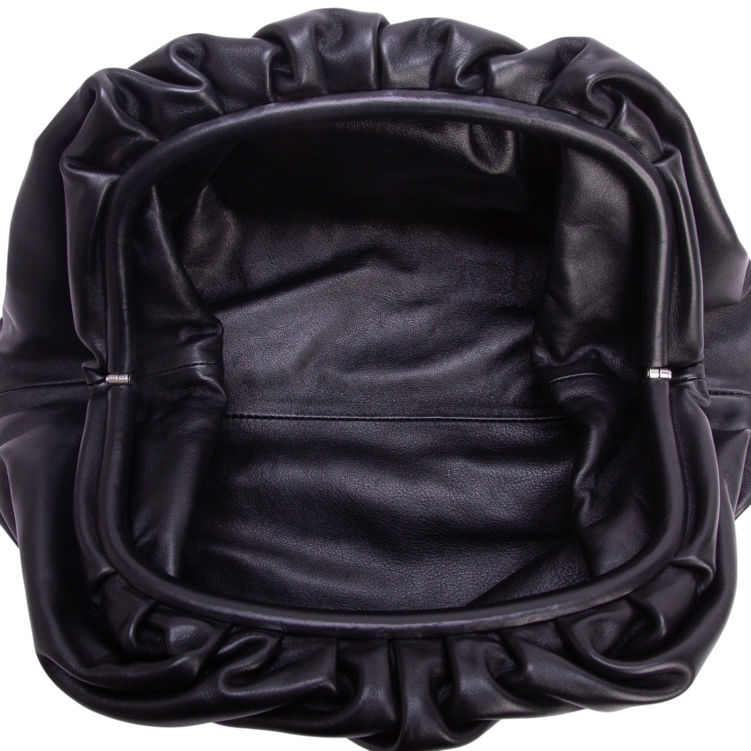 Bottega Veneta Black Calfskin Leather The Classic Large Pouch
