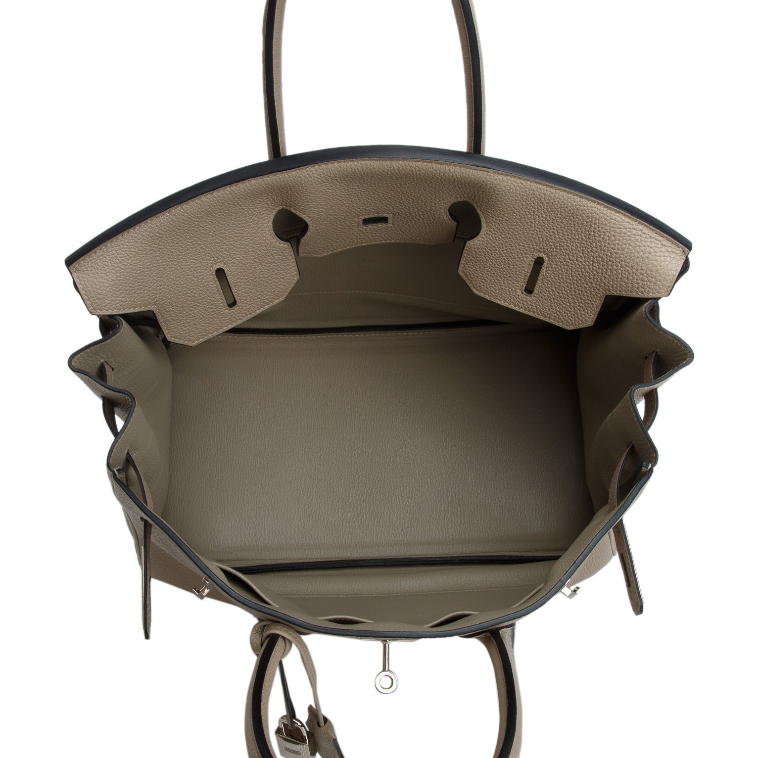 Hermes Gris Tourterelle Taurillon Clemence Birkin 35