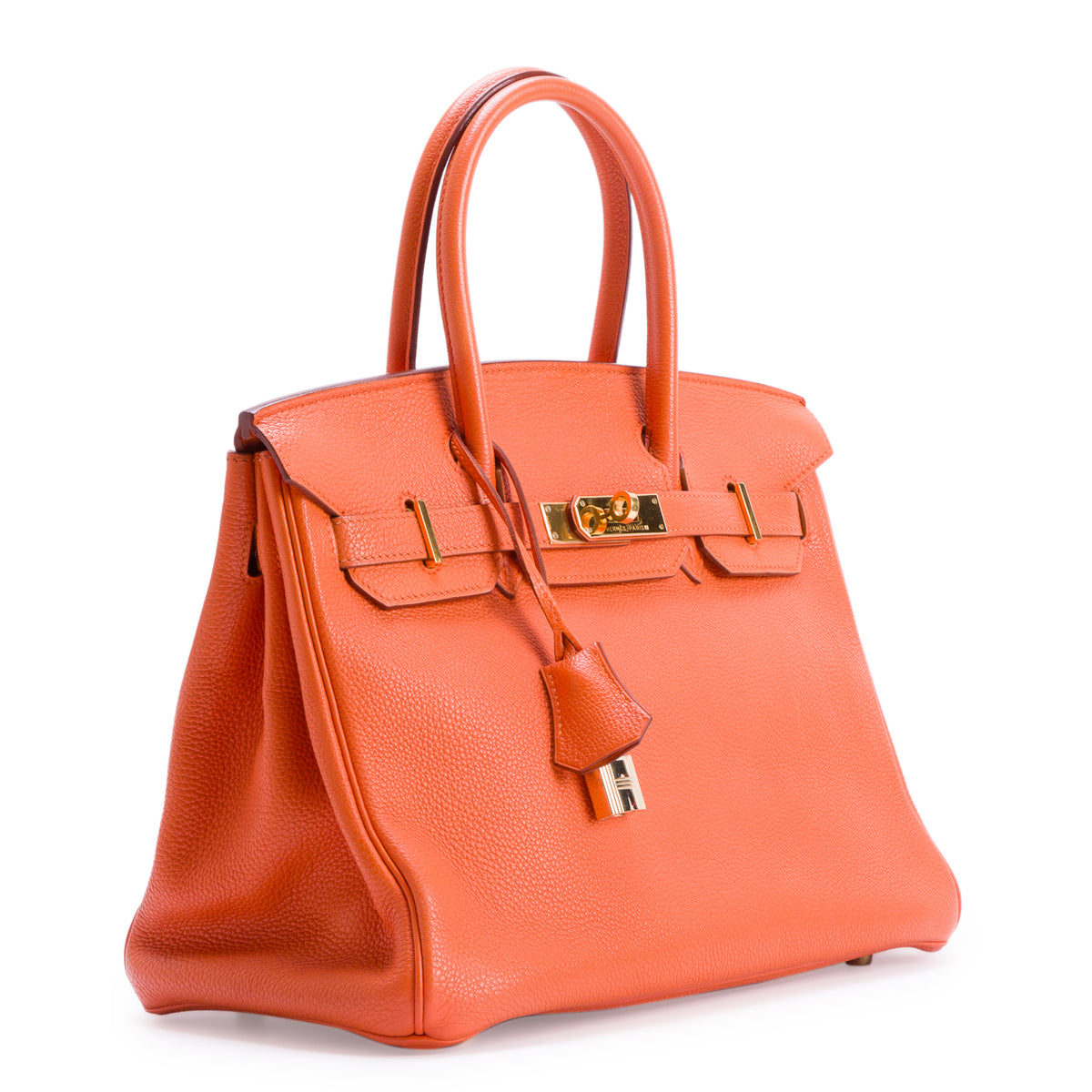 Hermes Orange Togo Birkin 30