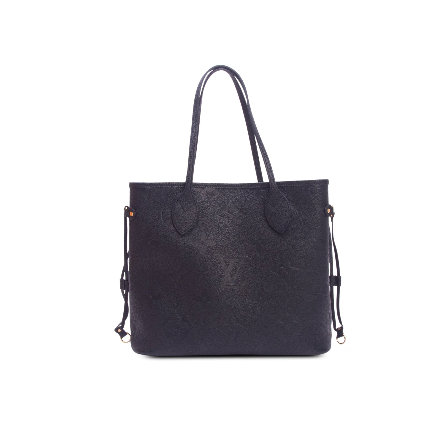 Louis Vuitton Black Empreinte Monogram Giant Neverfull MM w/ Box & Pouch